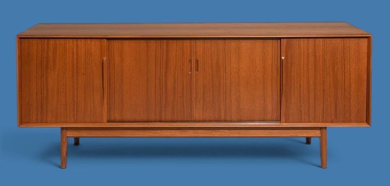 Mid Century English Modern Teak Credenza by Dalescraft