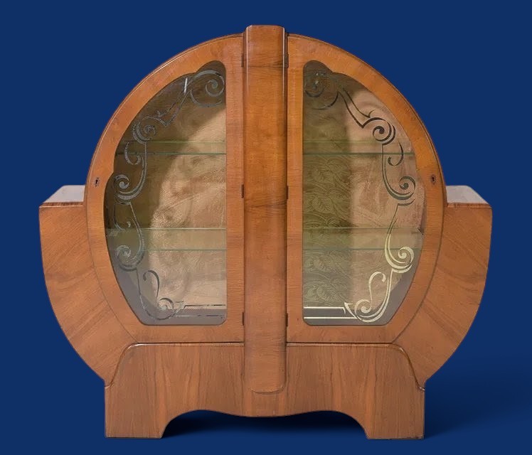 Modern Art Deco Circular Cabinet