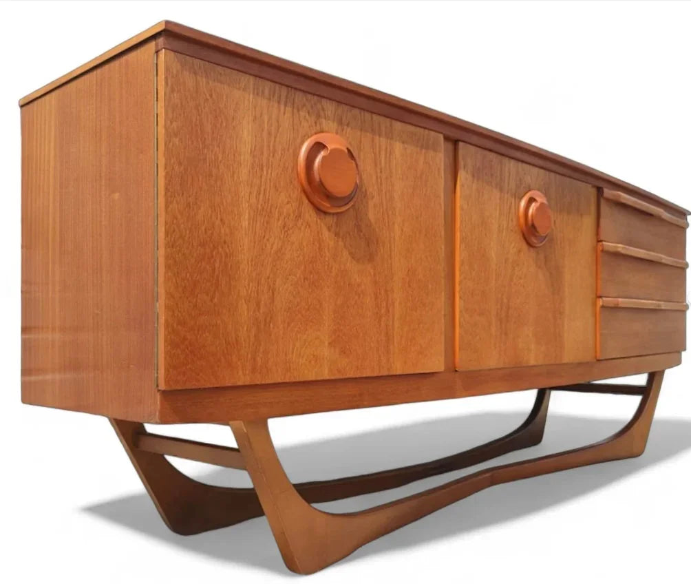 Mid Century English Modern Teak Sideboard