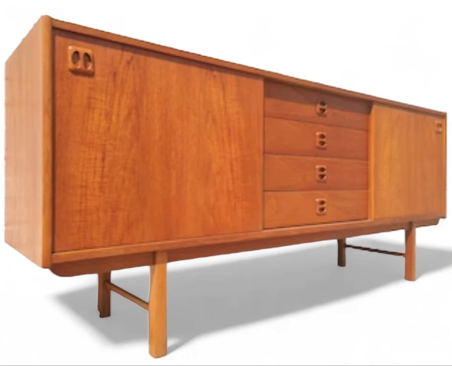 Mid Century Modern Scandinavian Teak Credenza