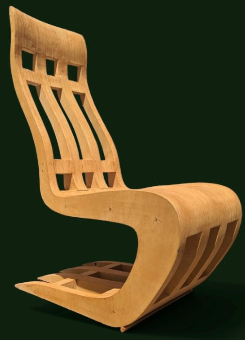 Mid Century Modern Style Custom Built Bentwood Chair
