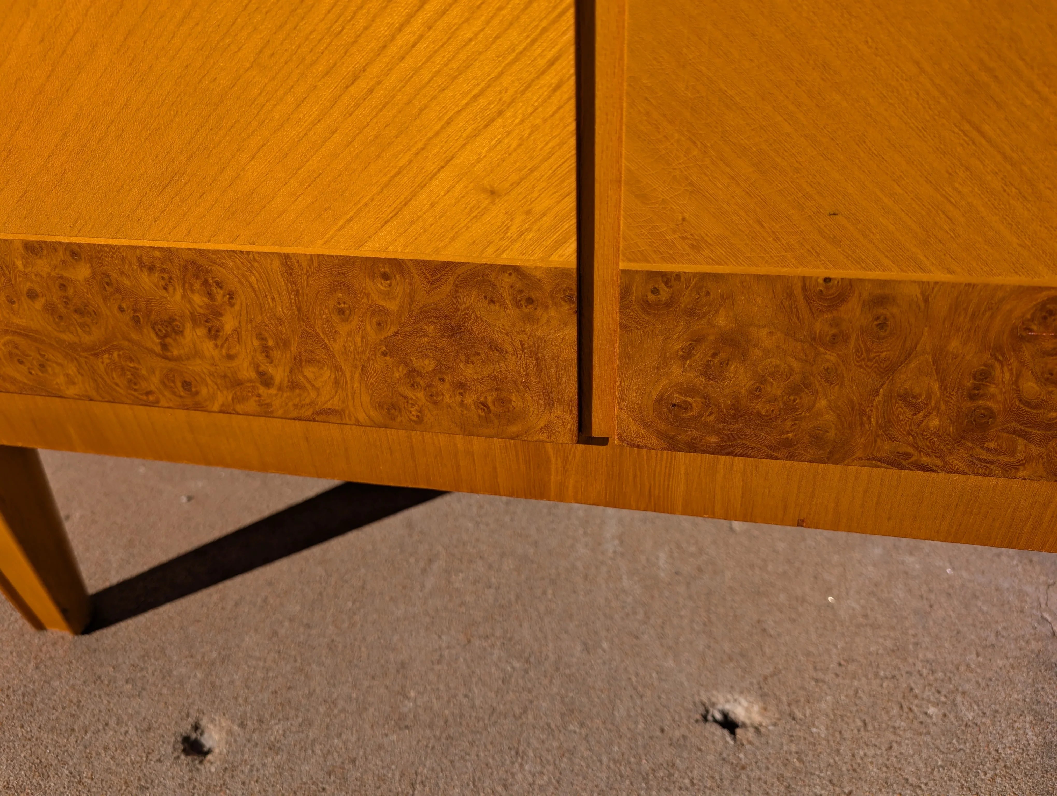 Swedish Art Deco Burlwood Cabinet