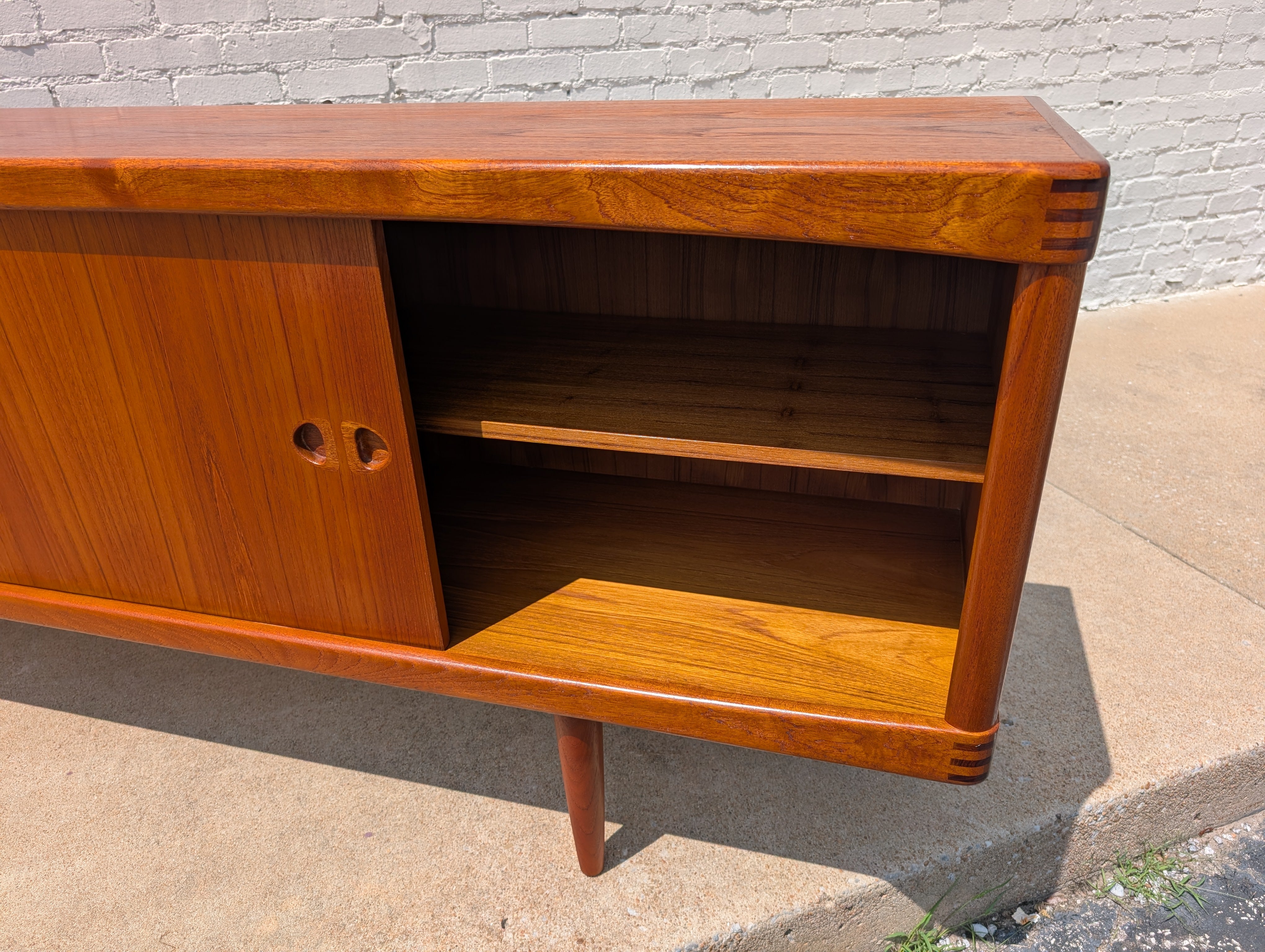 Mid Century Danish Modern Teak Sideboard by Bramin