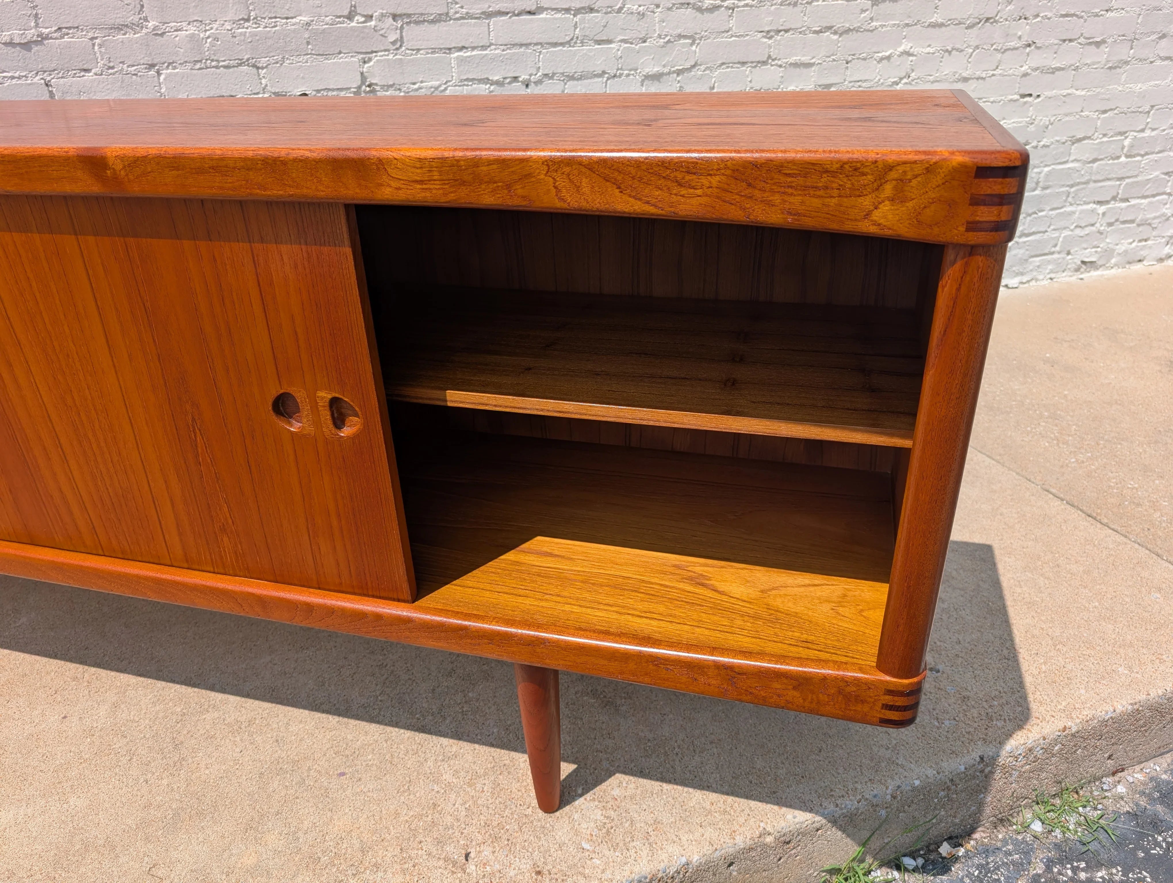 Mid Century Danish Modern Teak Sideboard by Bramin