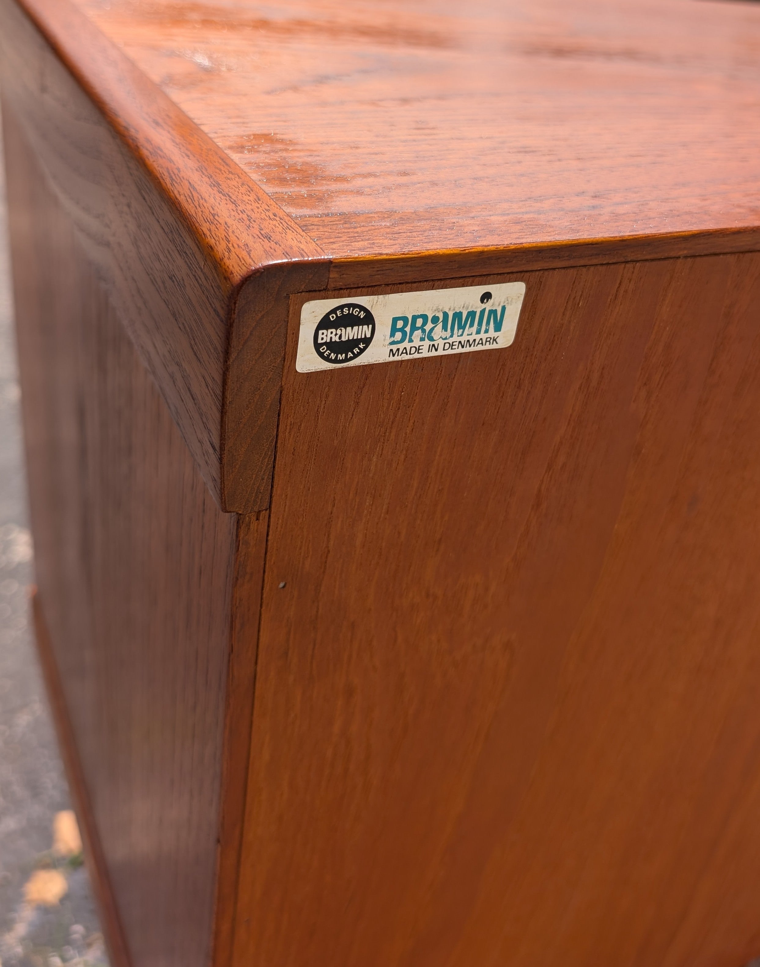Mid Century Danish Modern Teak Sideboard by Bramin