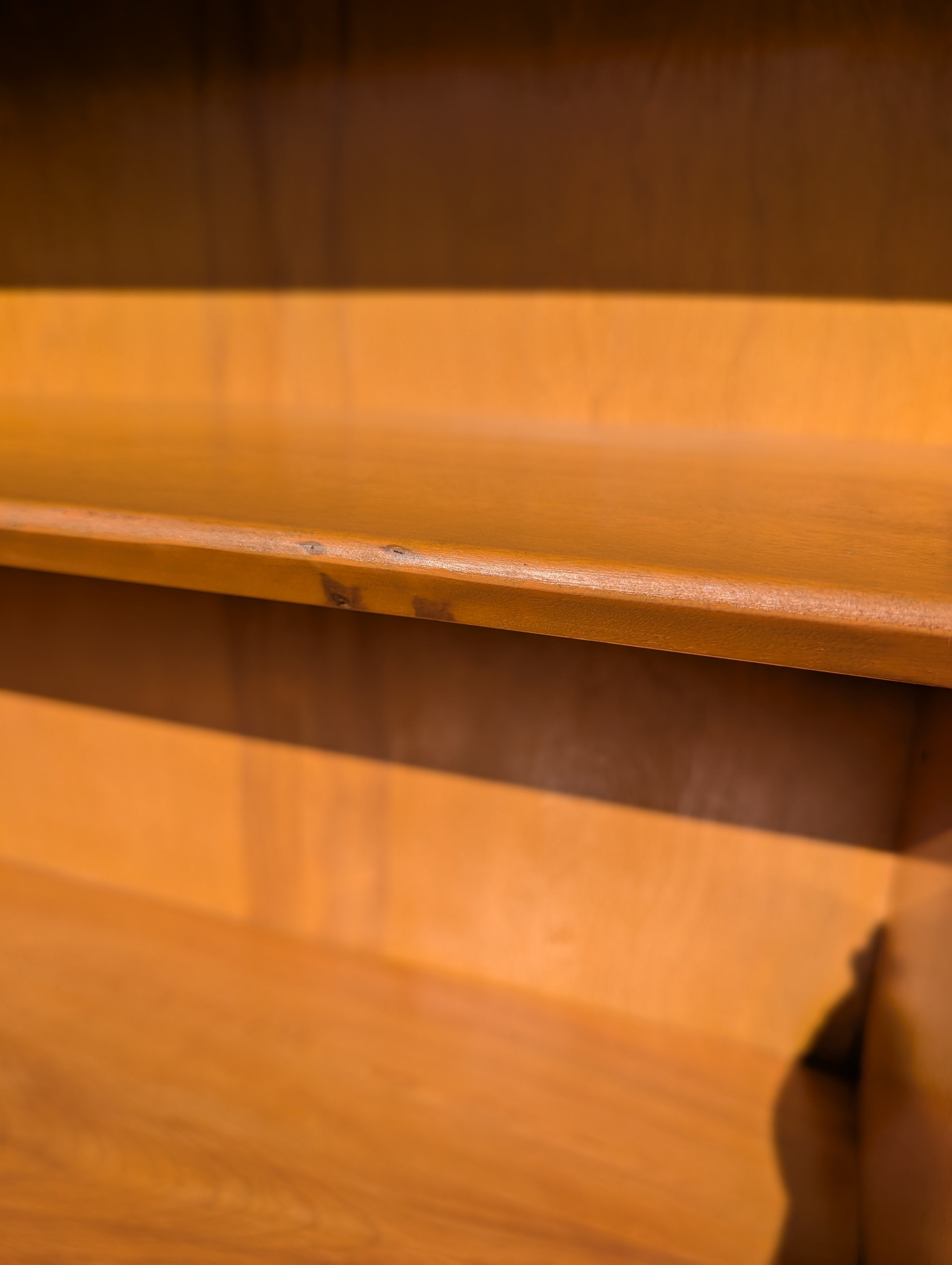 Mid Century Modern Heywood Wakefield Solid Birch Drop Front Cabinet