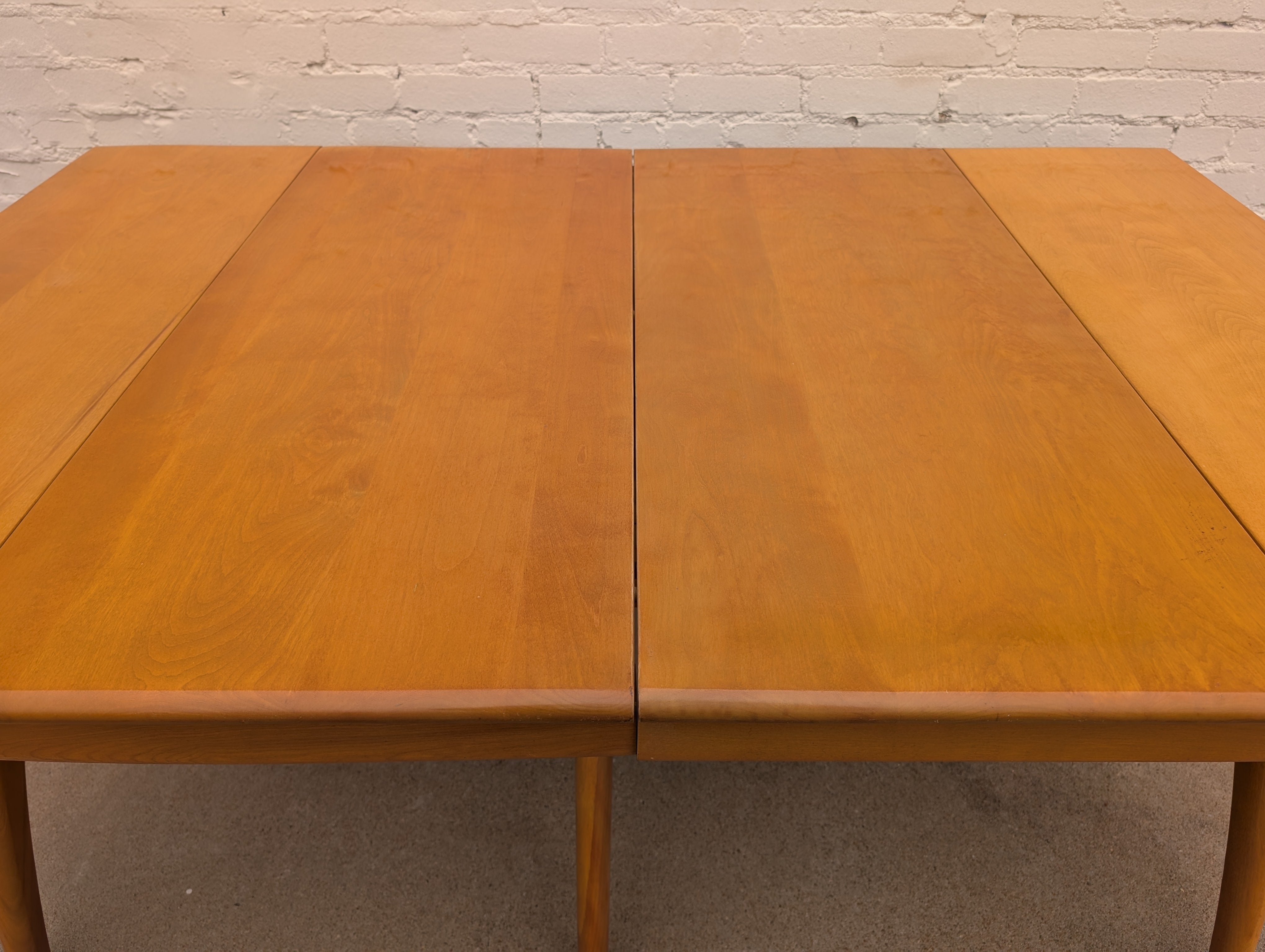 Mid Century Modern Heywood Wakefield Solid Birch Wishbone Dining Table