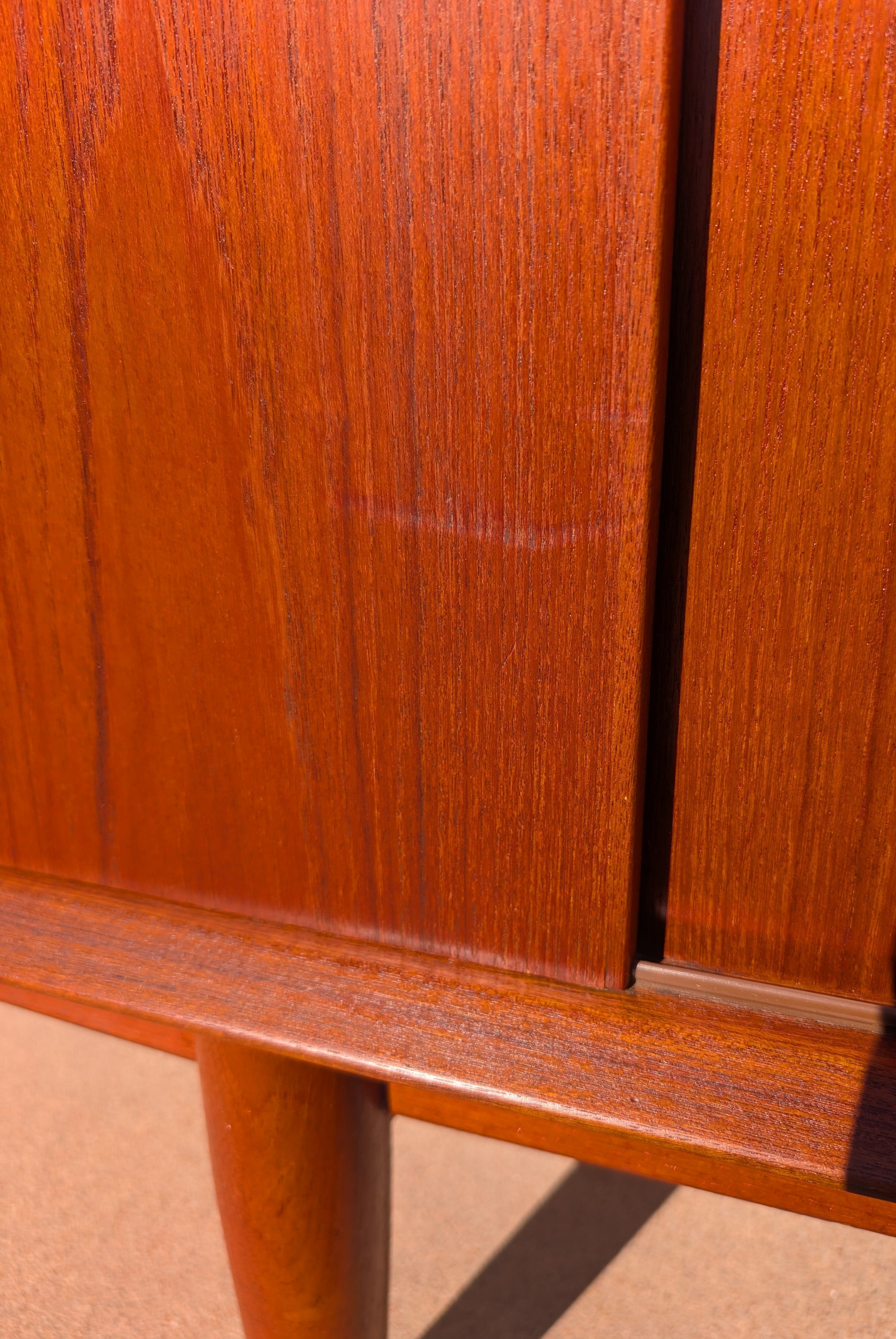 Mid Century Danish Modern Dyrland Teak Credenza by Arne Vodder