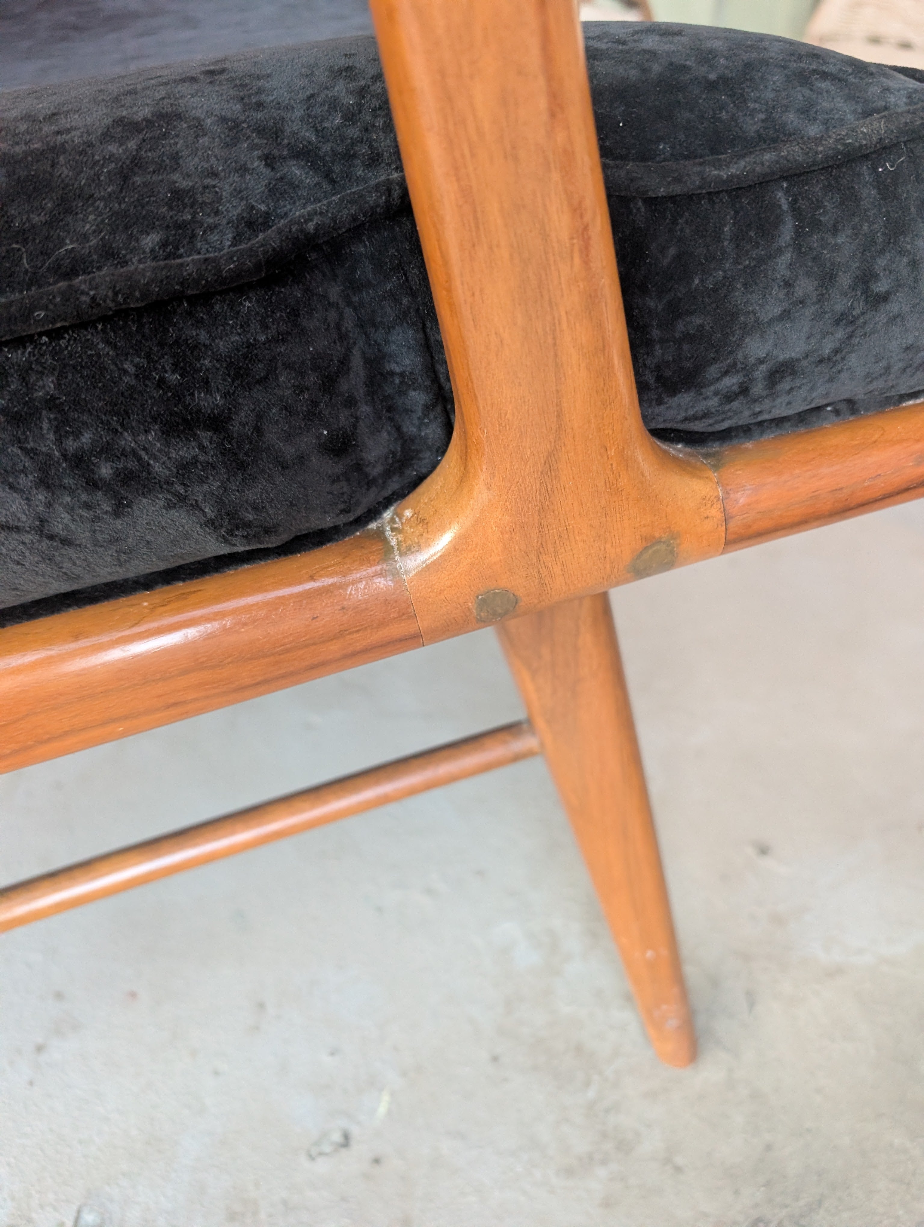 Mid Century Modern Solid Wood Lounge Chair