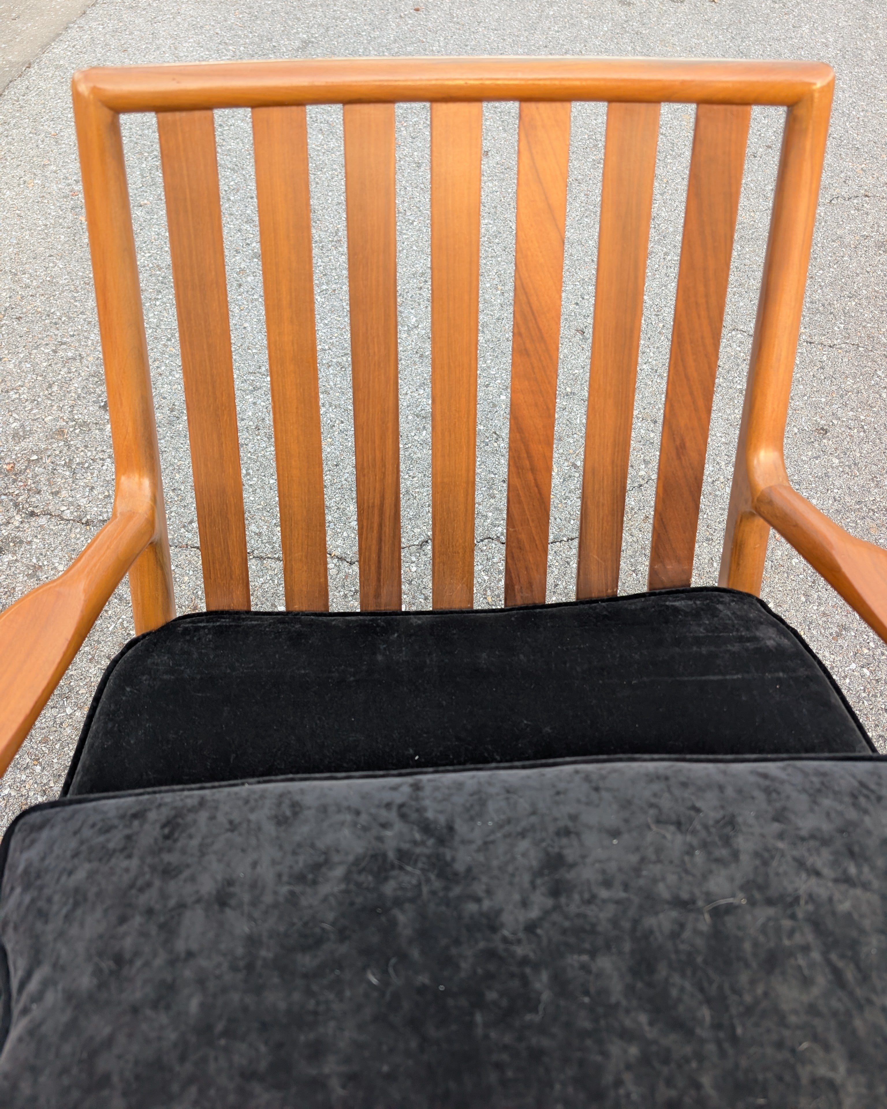 Mid Century Modern Solid Wood Lounge Chair