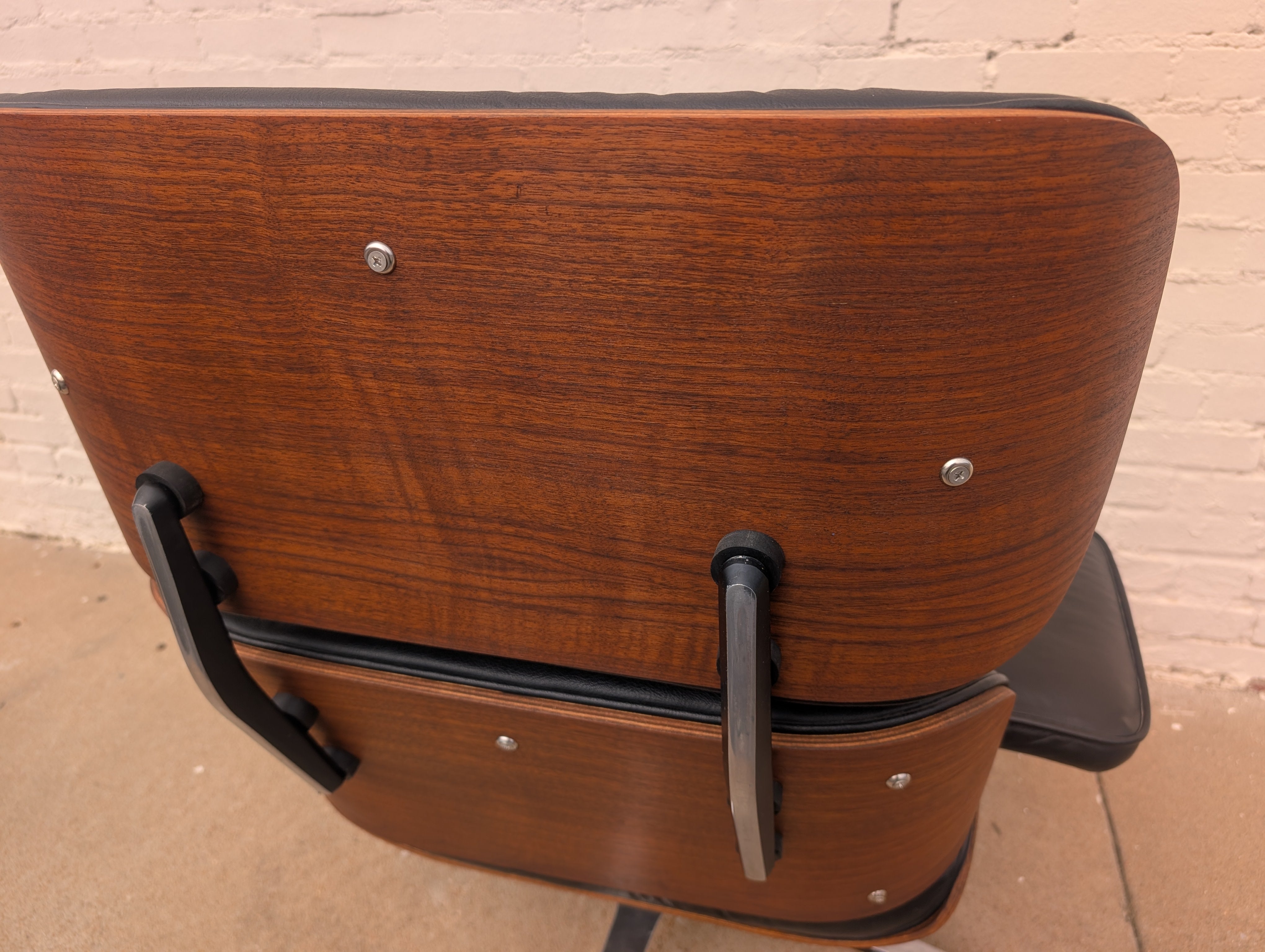 Mid Century Modern Eames Style Lounger and Ottoman by Selig
