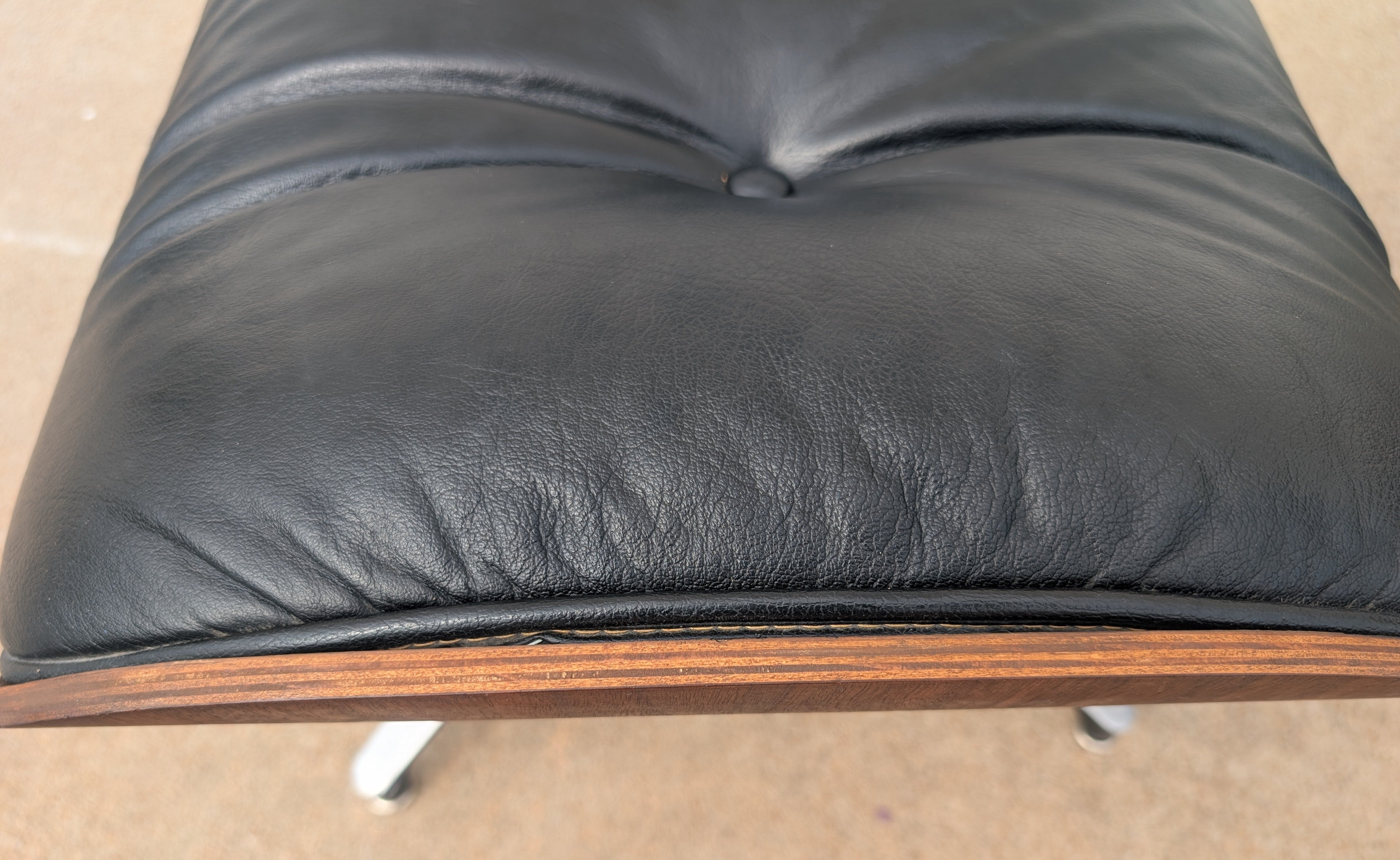 Mid Century Modern Eames Style Lounger and Ottoman by Selig