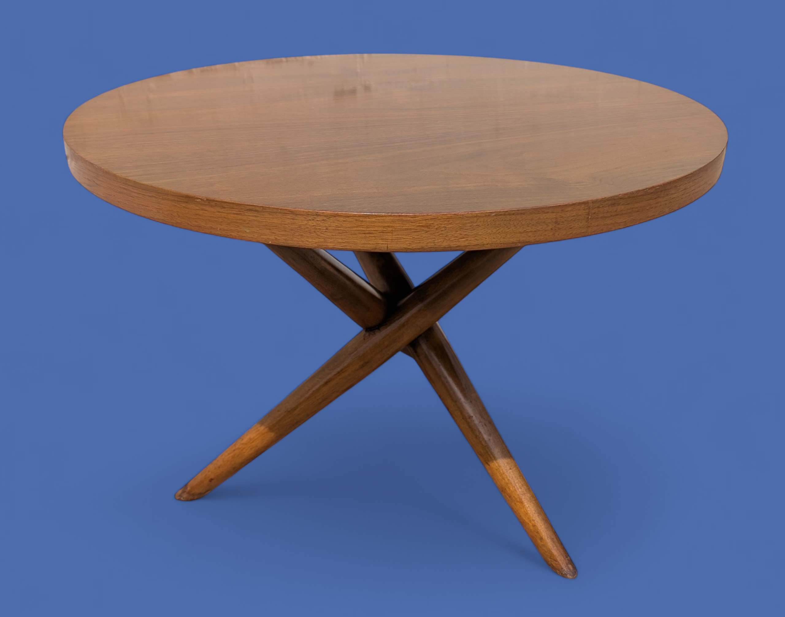 Mid Century Modern Widdicomb Walnut Side Table by T H Robsjohn Gibbings