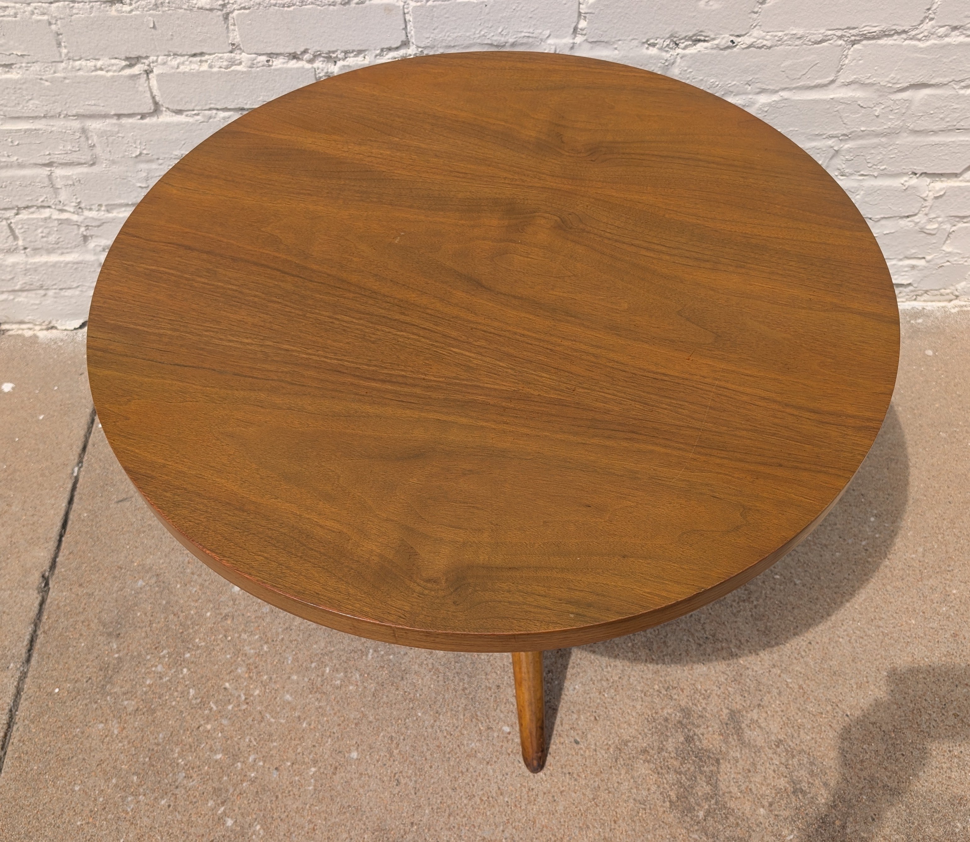 Mid Century Modern Widdicomb Walnut Side Table by T H Robsjohn Gibbings