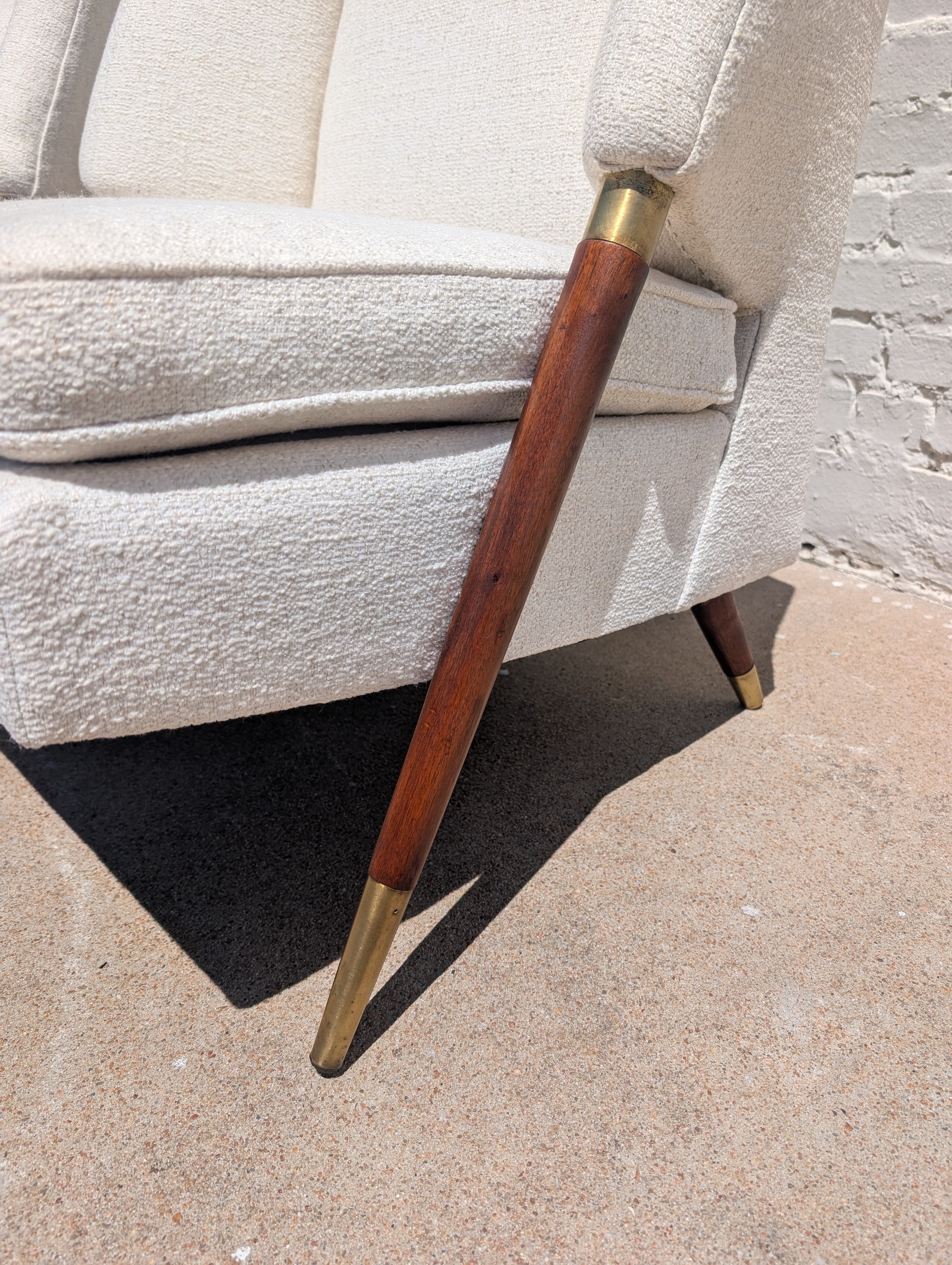 Mid Century Modern Karpen Walnut Trim Side Chairs