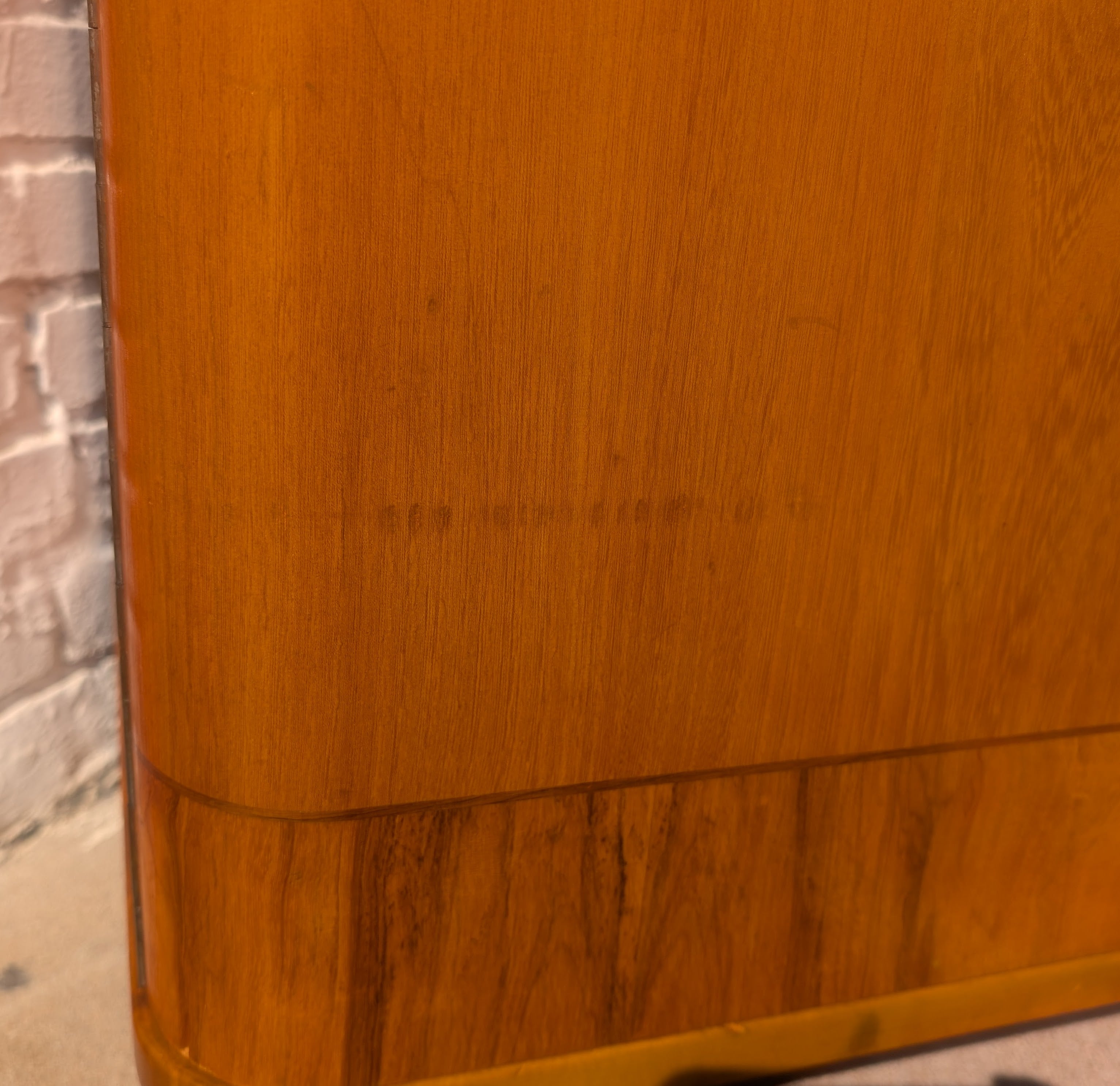Modern Swedish Art Deco Birch and Elm Cabinet