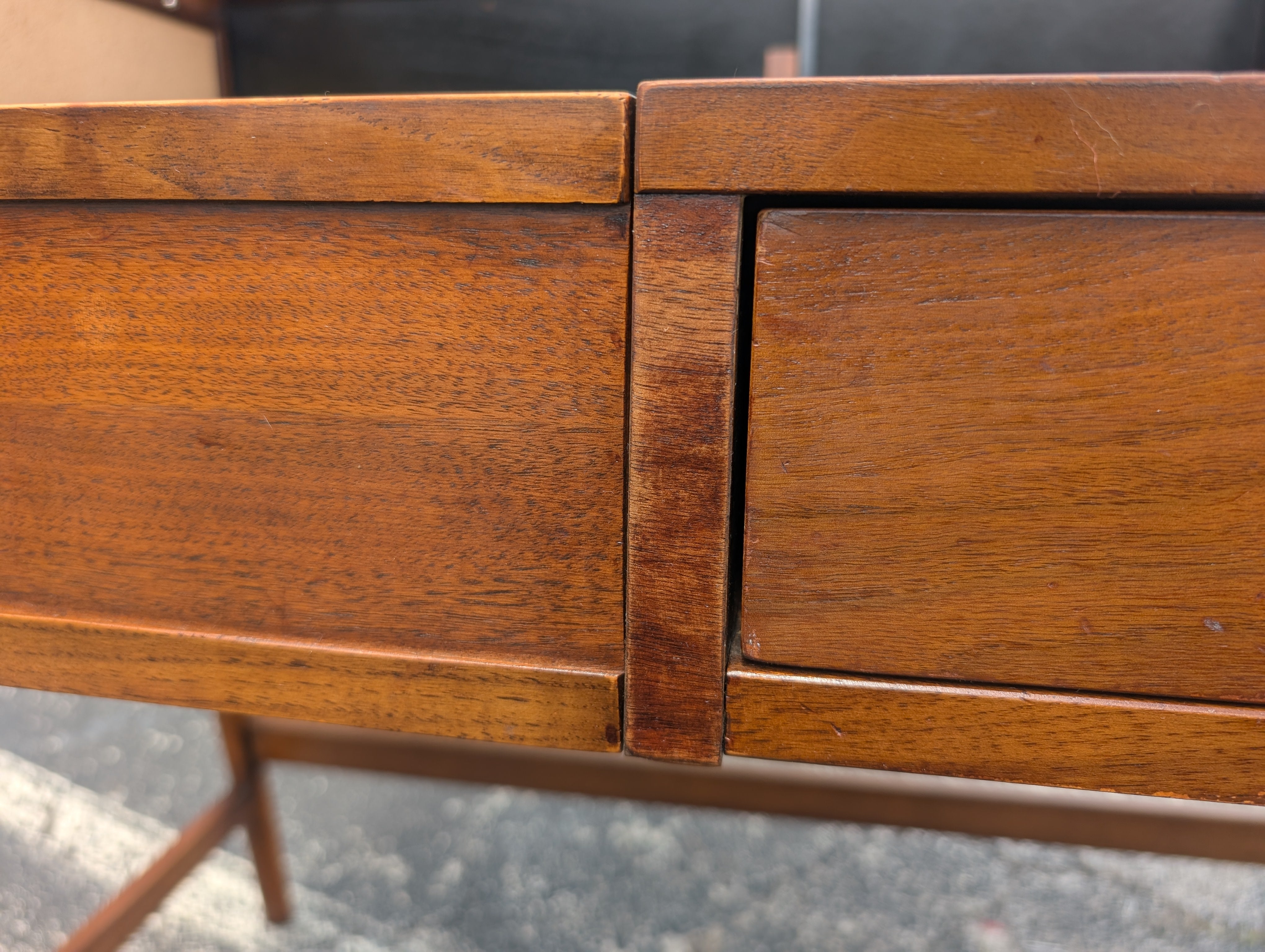 Mid Century Modern Walnut Roll Top Desk by Sligh Lowry