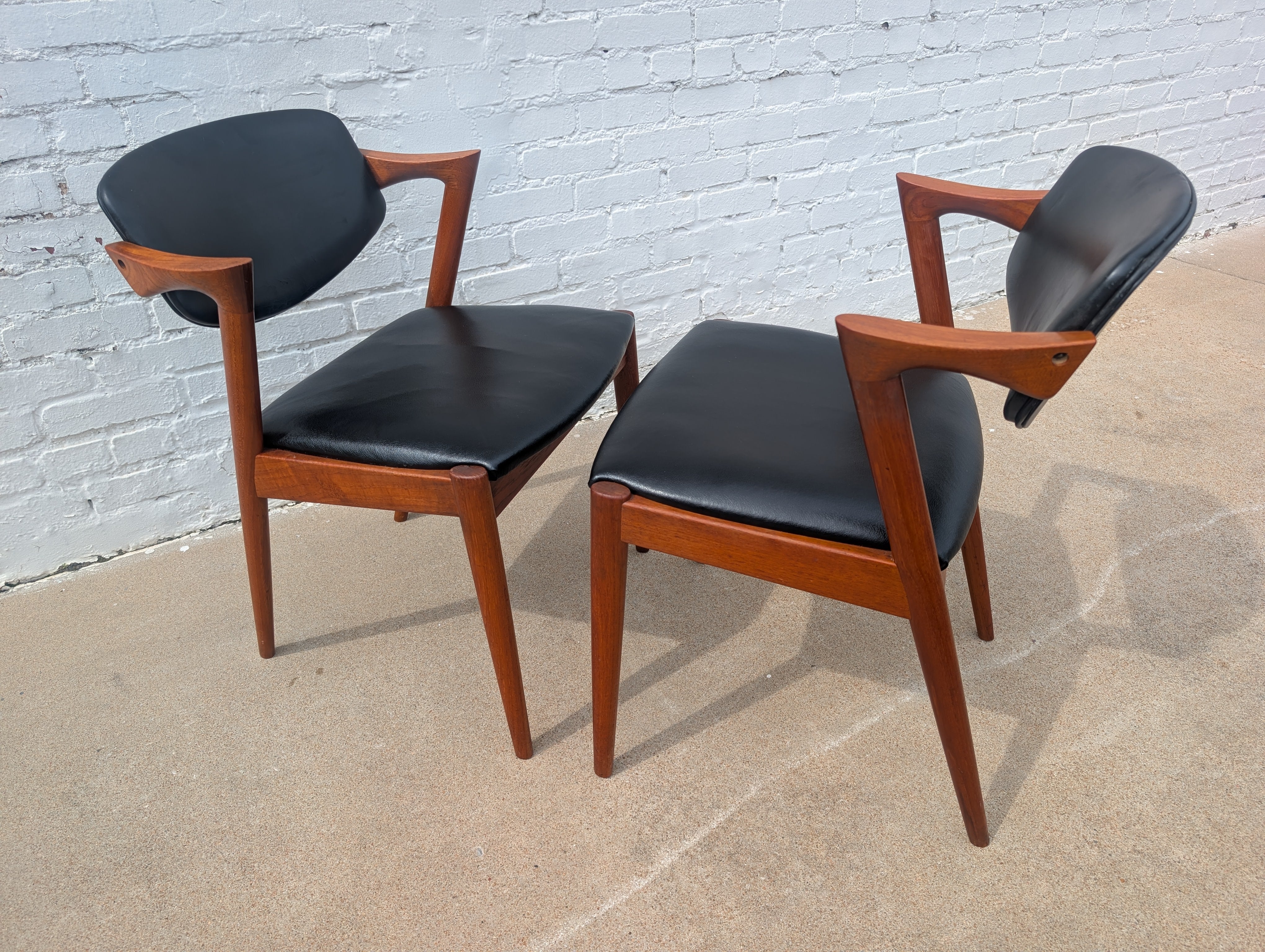 Mid Century Danish Modern Kai Kristiansen Dining Chairs