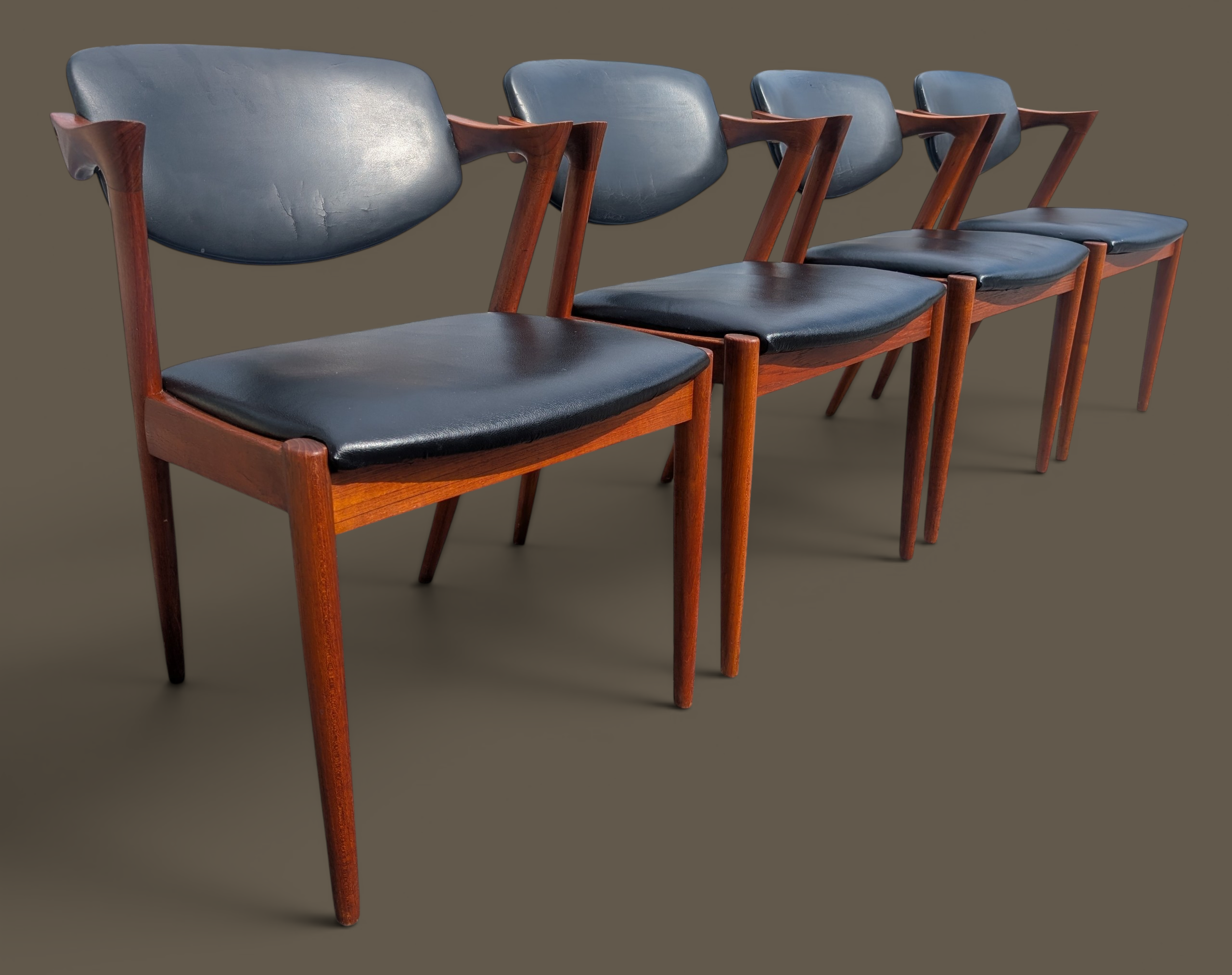 Mid Century Danish Modern Kai Kristiansen Dining Chairs
