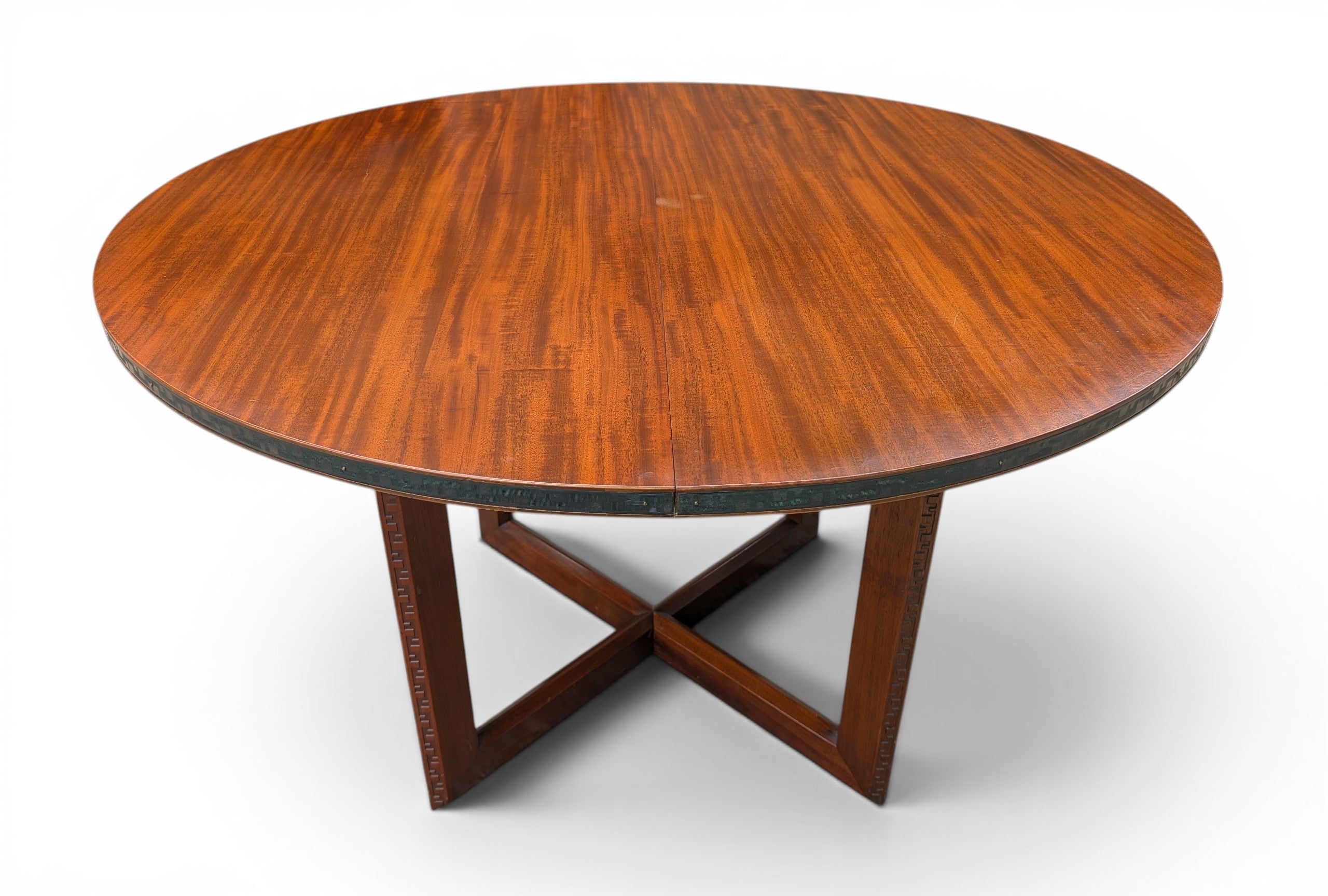 Mid Century Modern Frank Lloyd Wright Taliesen Mahogany Dining Table
