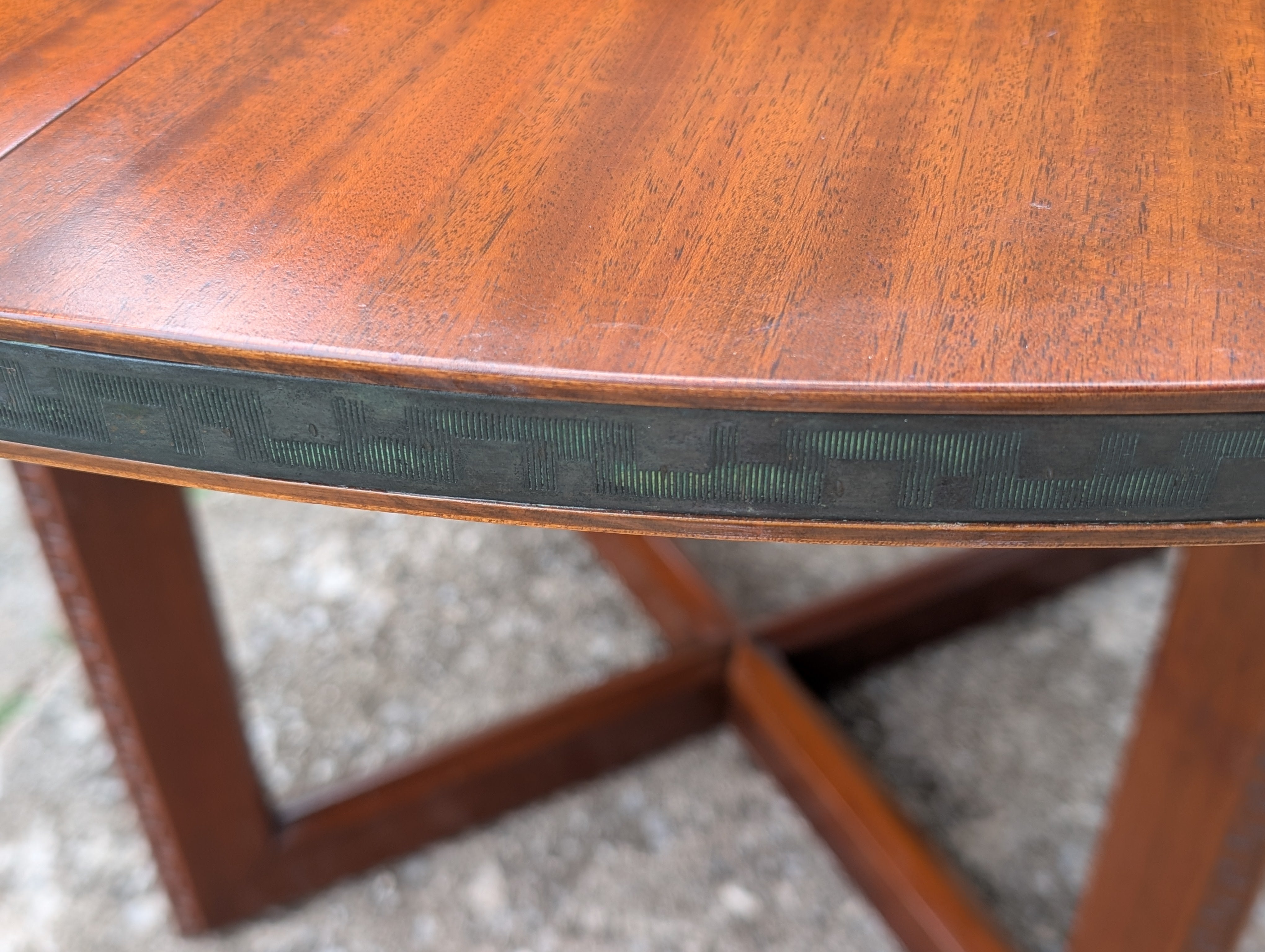 Mid Century Modern Frank Lloyd Wright Taliesen Mahogany Dining Table