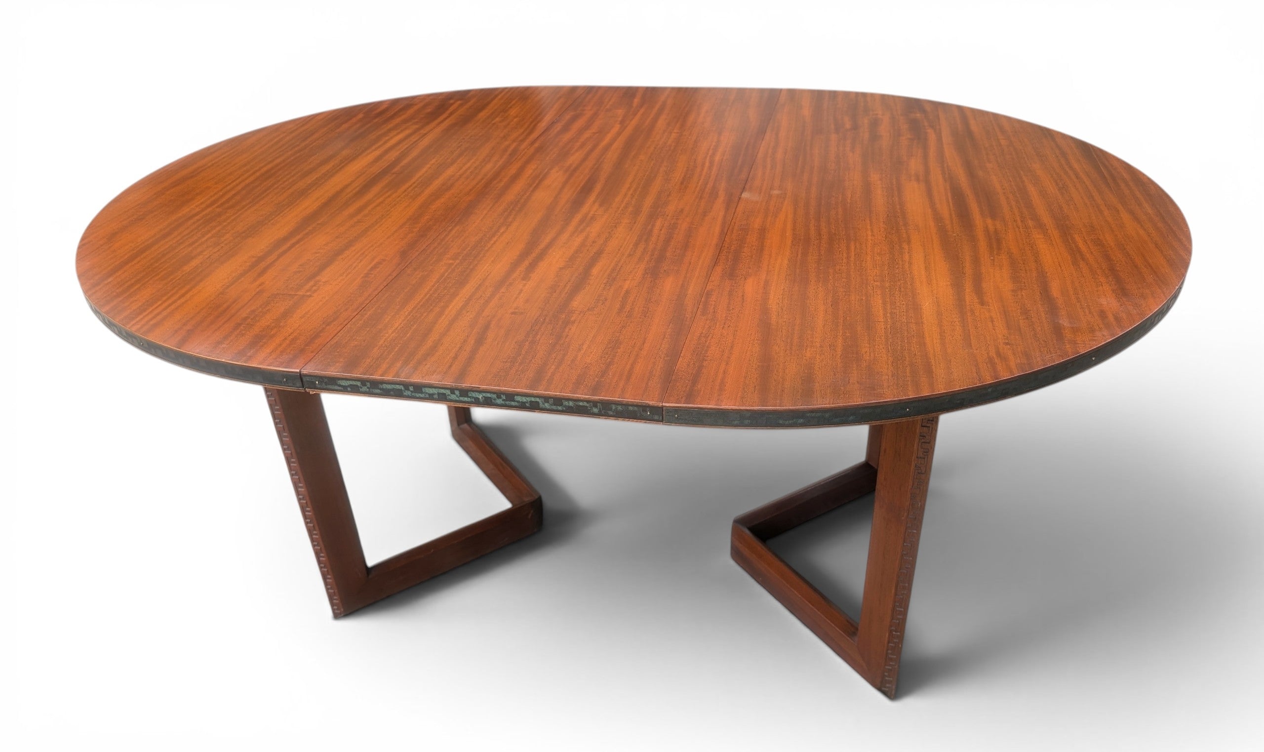 Mid Century Modern Frank Lloyd Wright Taliesen Mahogany Dining Table