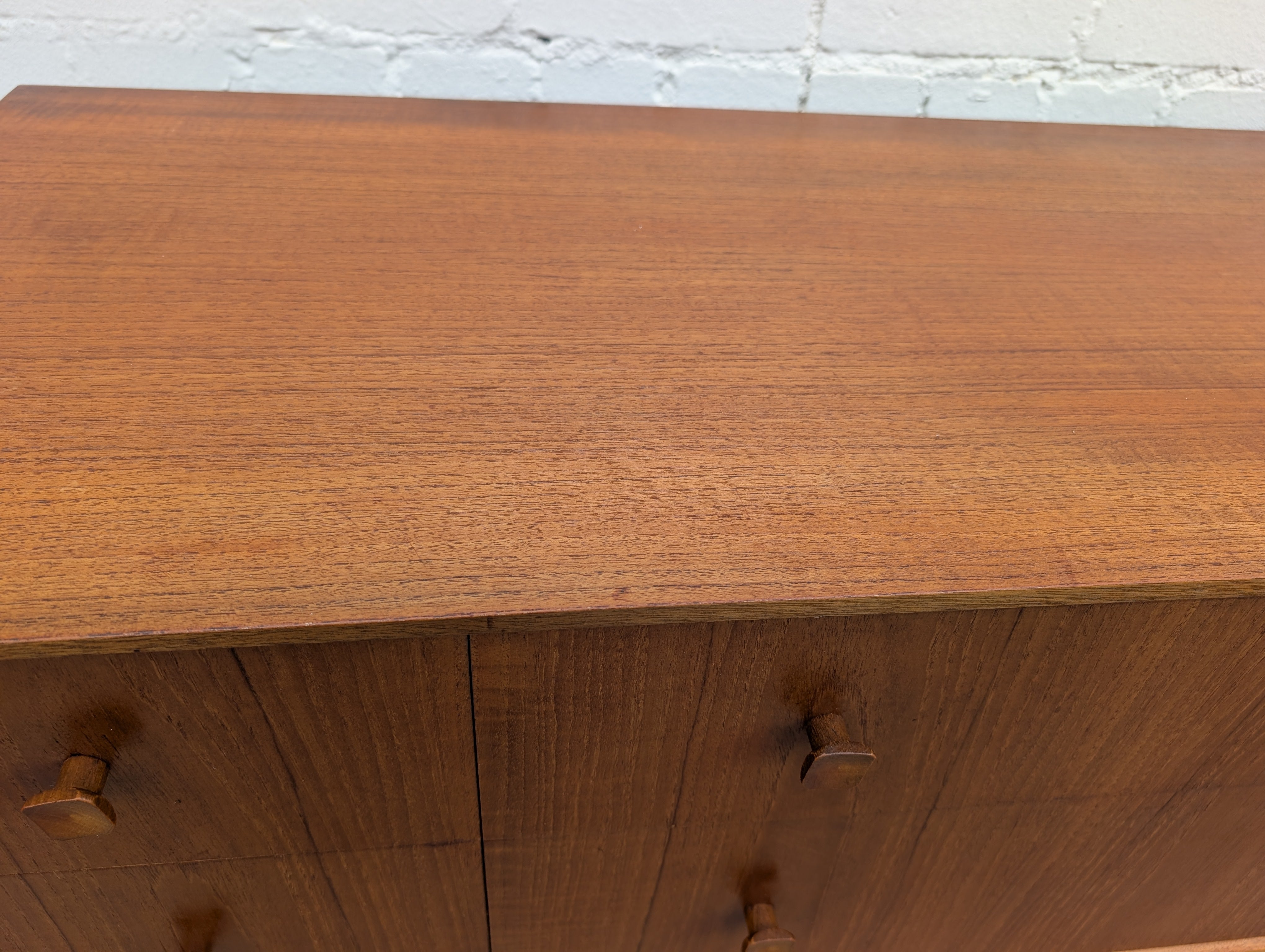 Mid Century English Modern Teak Dresser