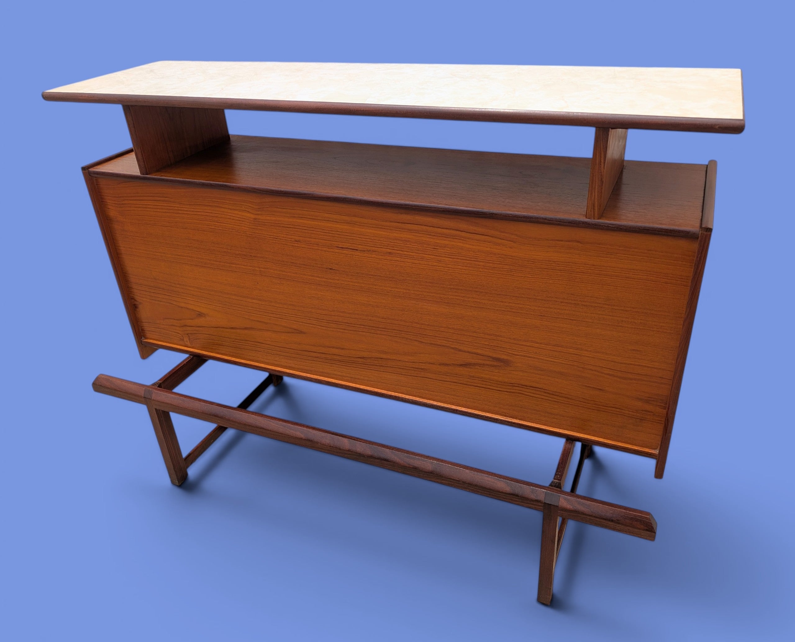 Mid Century English Modern Teak Dry Bar