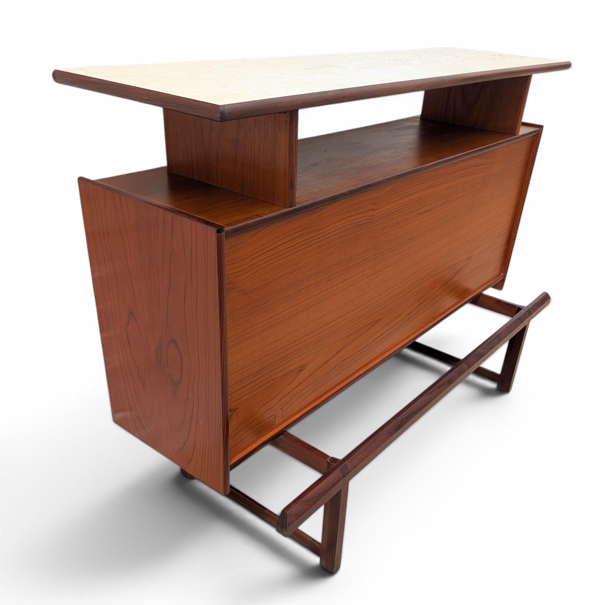 Mid Century English Modern Teak Dry Bar