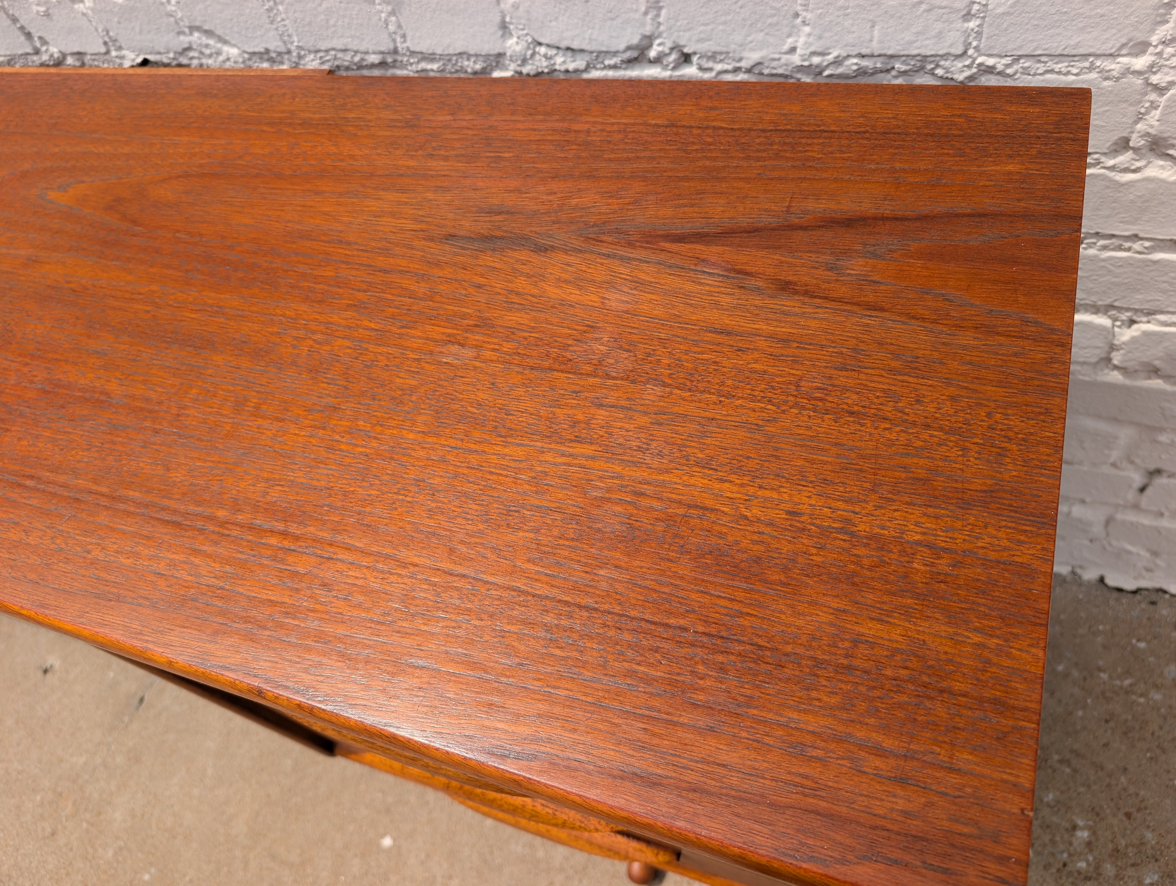 Mid Century English Modern Teak Desk/Vanity by Austin Suite