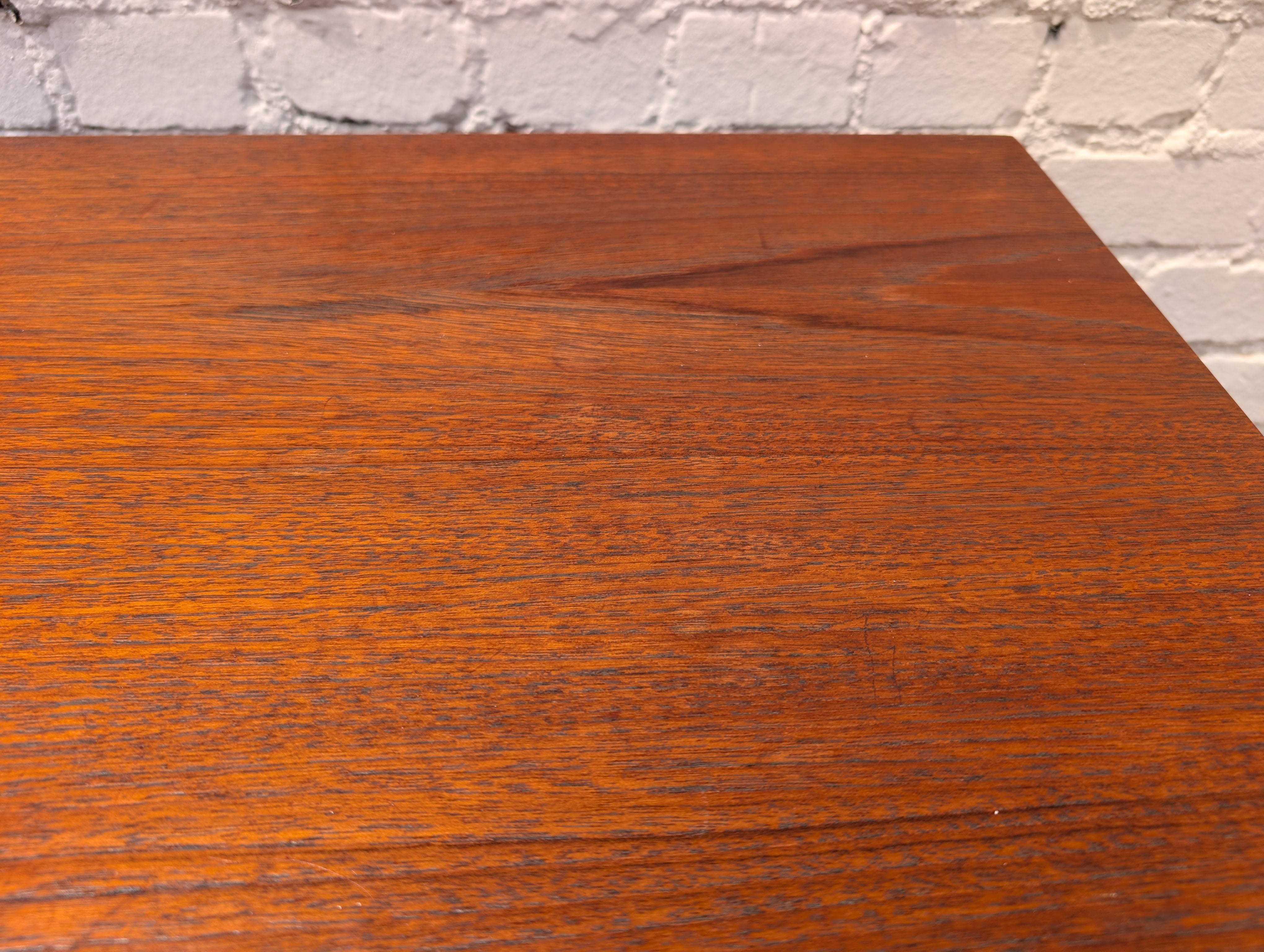 Mid Century English Modern Teak Desk/Vanity by Austin Suite