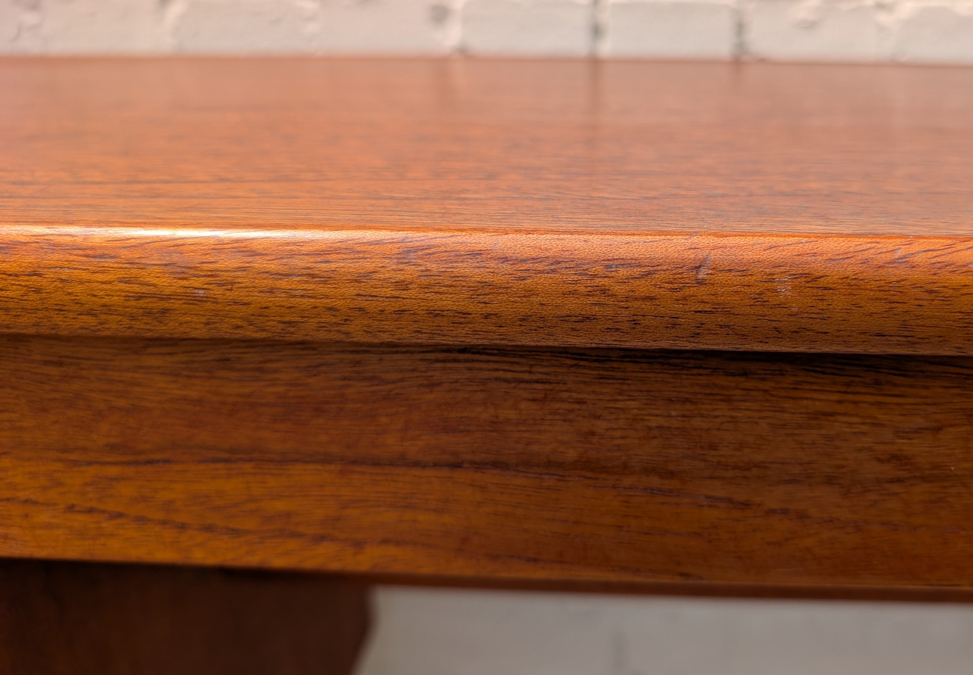 Mid Century English Modern Teak Desk/Vanity by Austin Suite