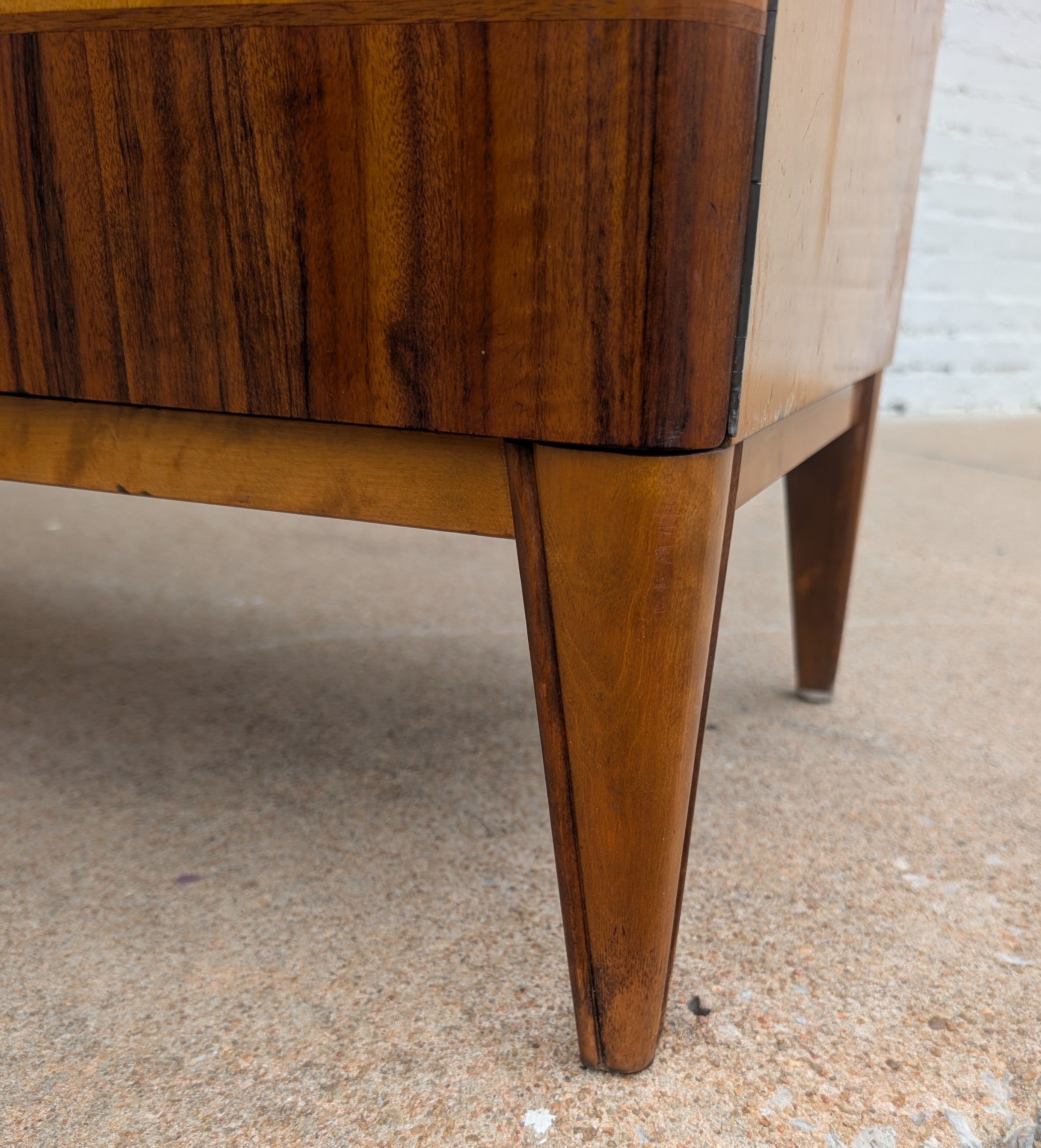 Modern Swedish Art Deco Birch and Oak Cabinet