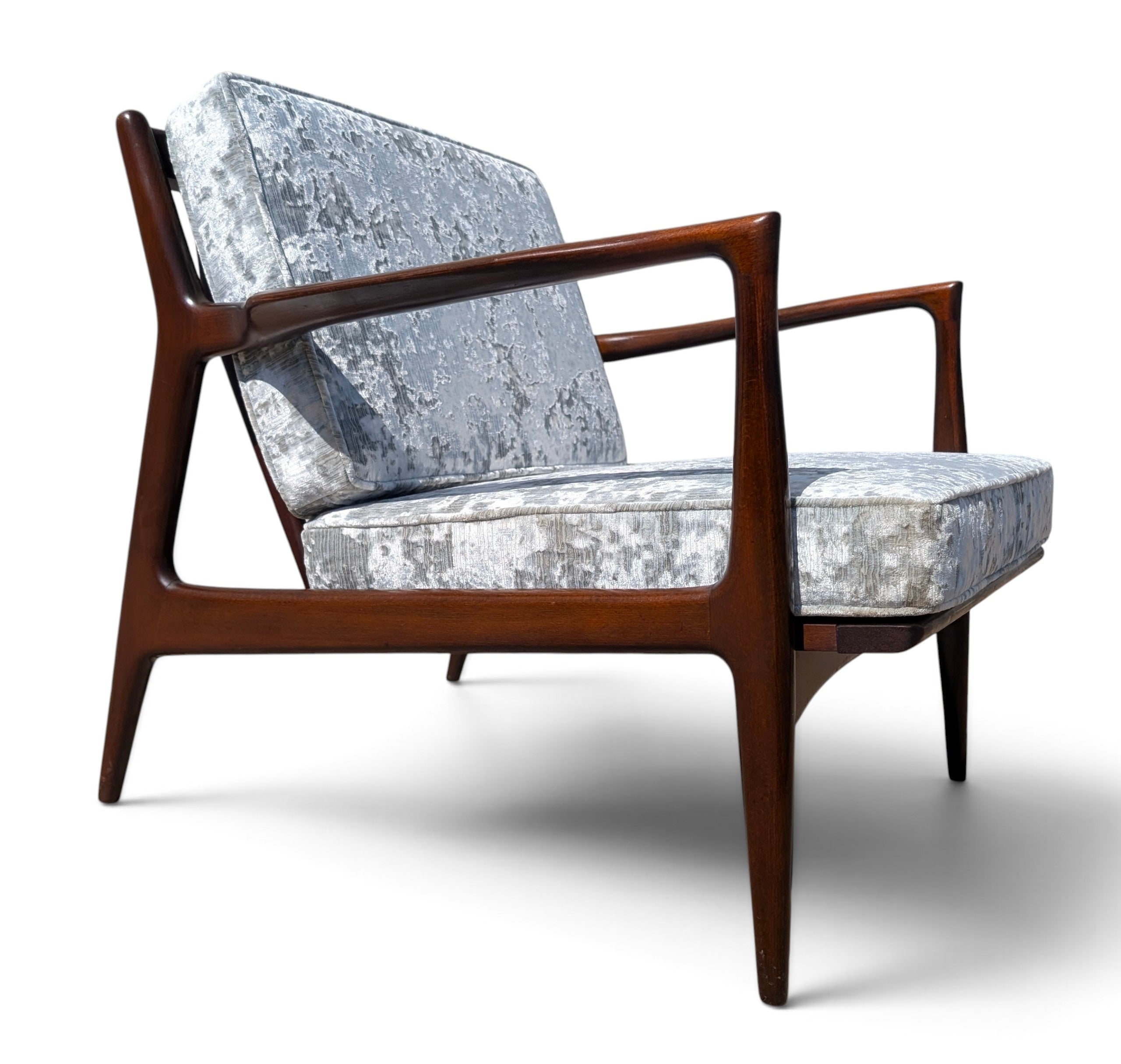 Mid Century Danish Modern Kofod Larsen Side Chairs by Selig