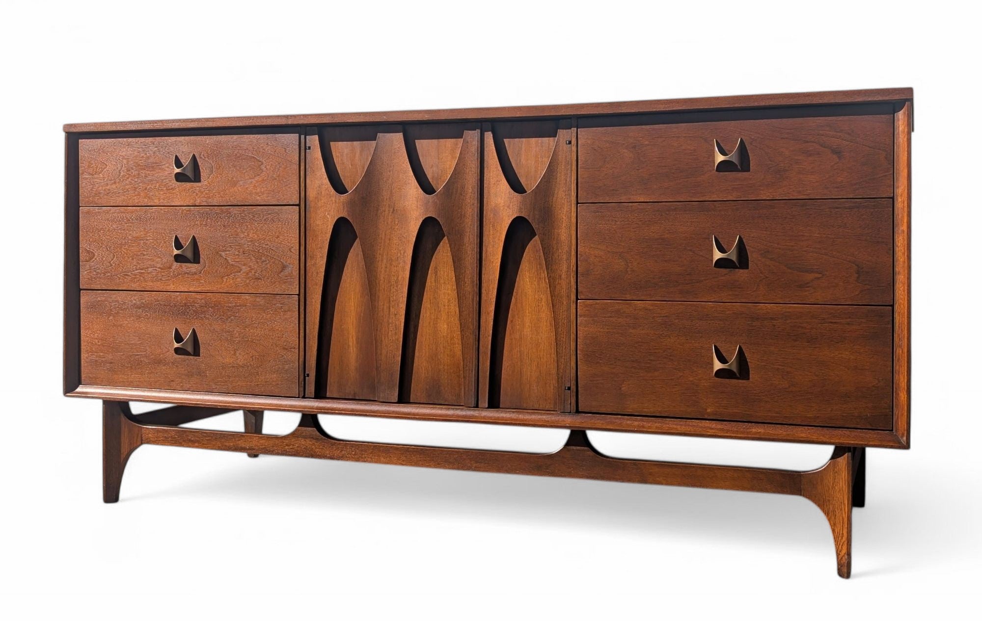 Mid Century Modern Broyhill Brasilia Walnut Dresser