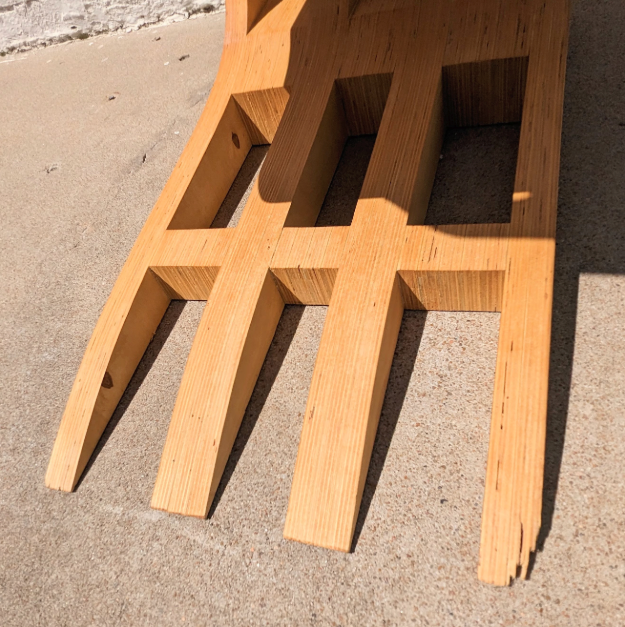 Mid Century Modern Style Custom Built Bentwood Chair