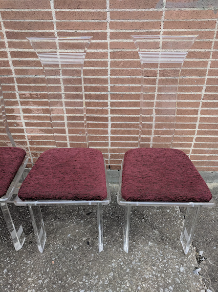 Mid Century Modern Acrylicore Lucite Dining Chairs