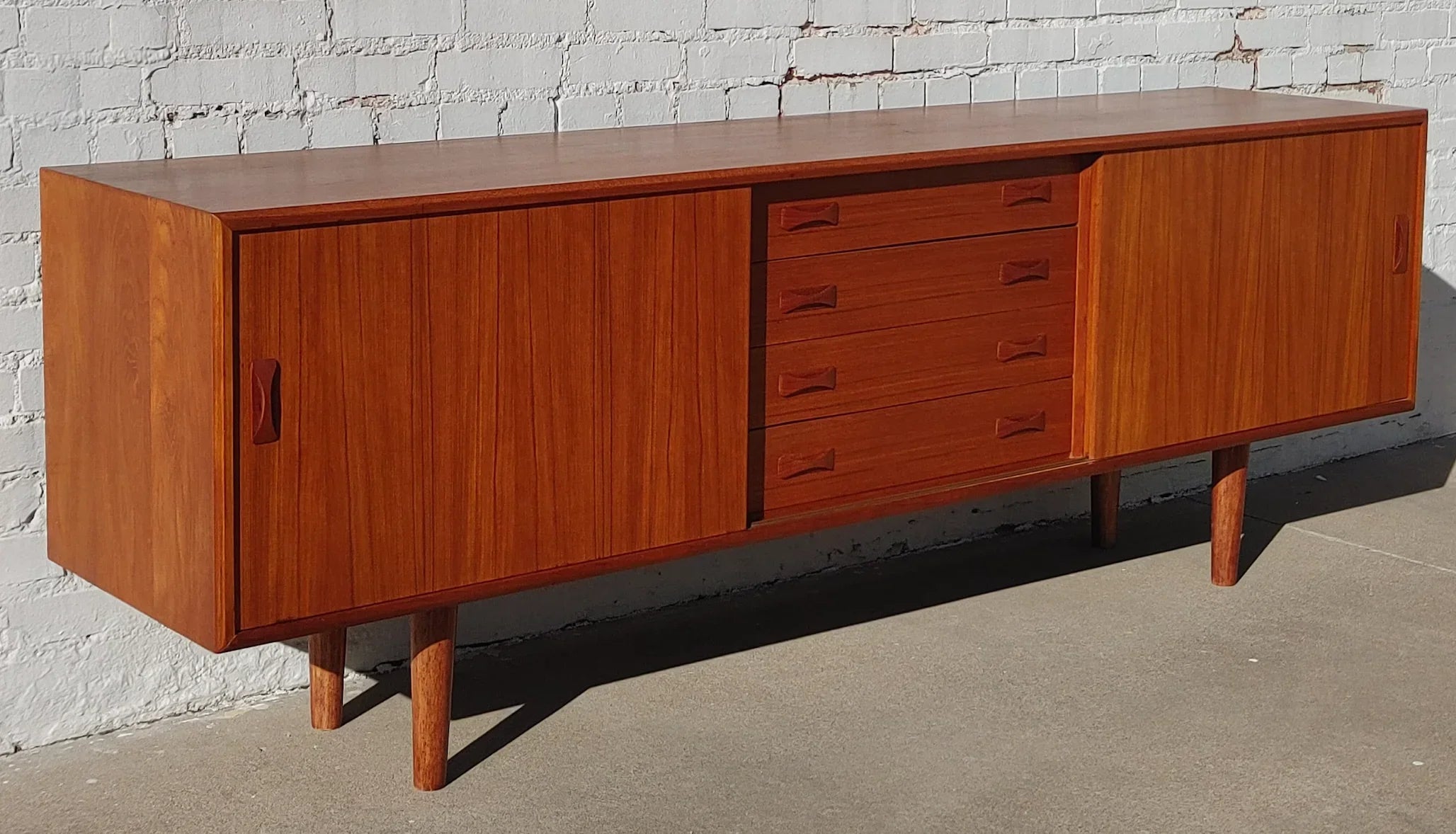 Mid Century Modern Danish Teak Credenza by Clausen and Son
