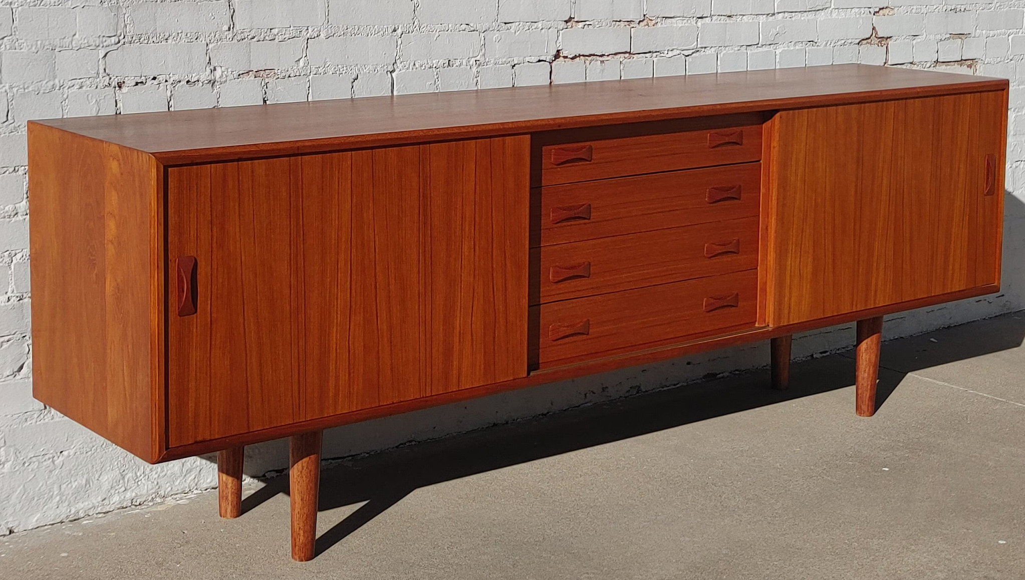 Mid Century Modern Danish Teak Credenza by Clausen and Son