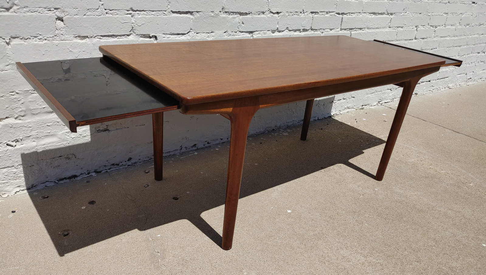 Mid Century Modern Teak Extendable Table by McIntosh
