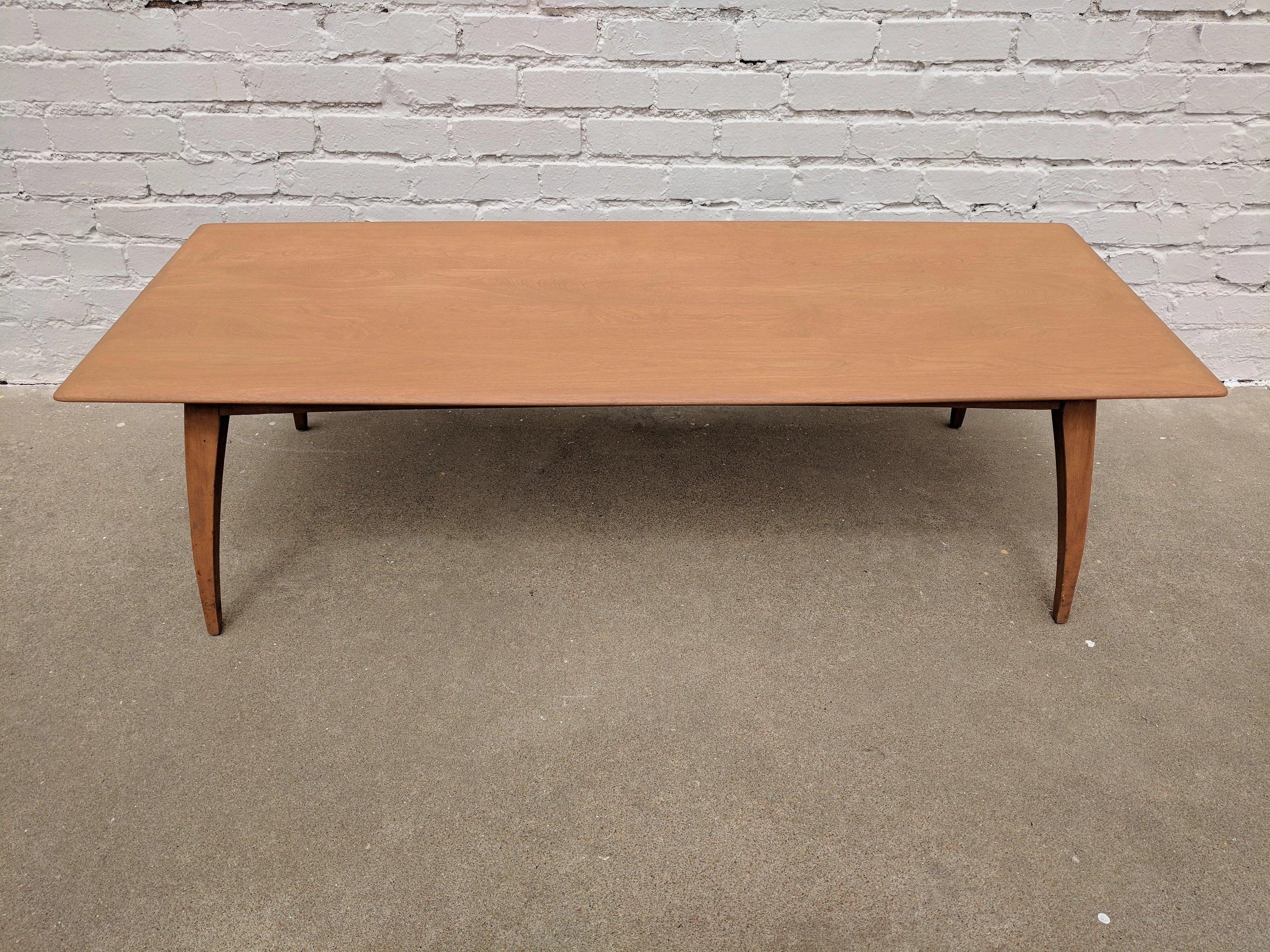 Mid Century Modern Heywood Wakefield Solid Birch Coffee Table