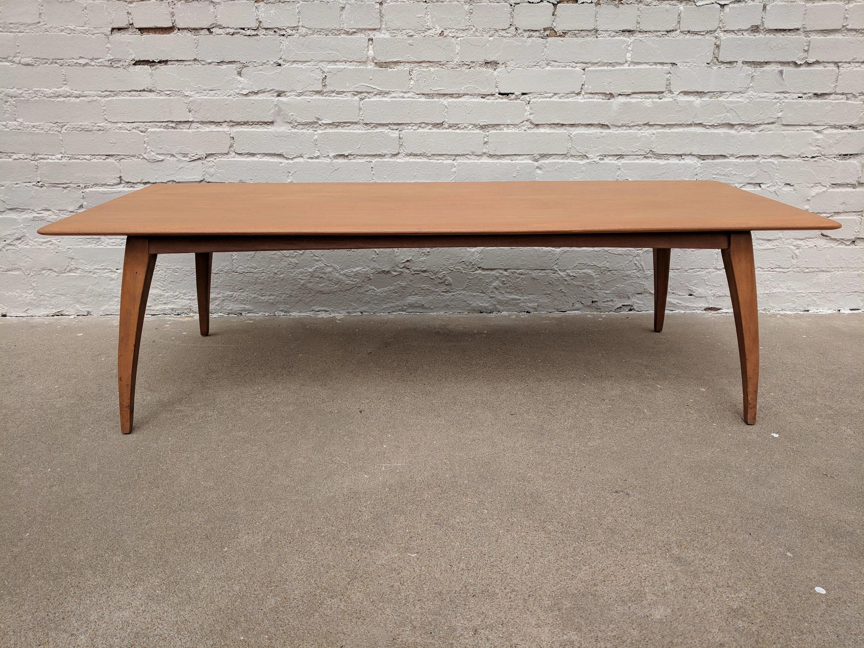 Mid Century Modern Heywood Wakefield Solid Birch Coffee Table