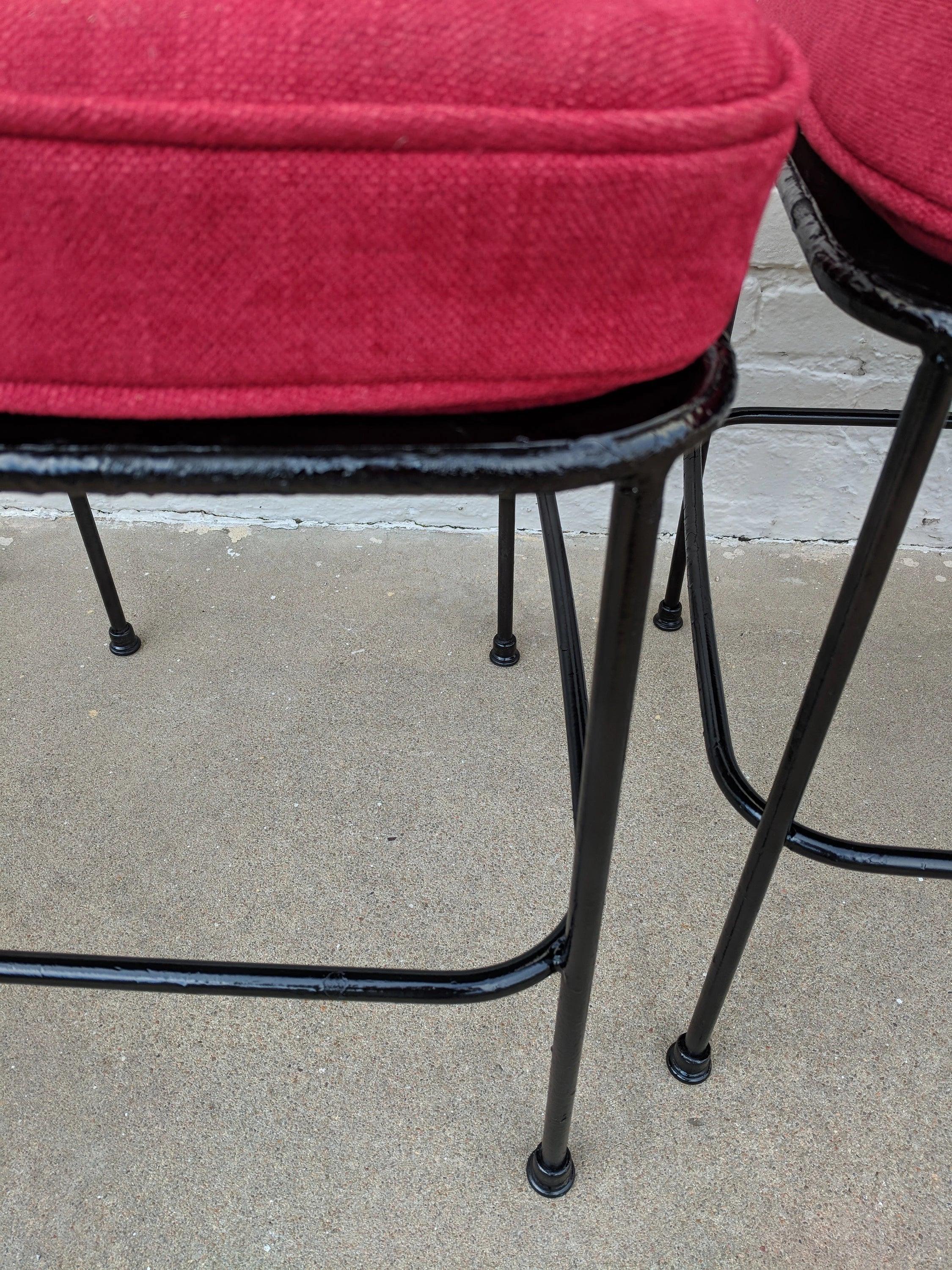 Mid Century Modern Wrought Iron Dining Chairs