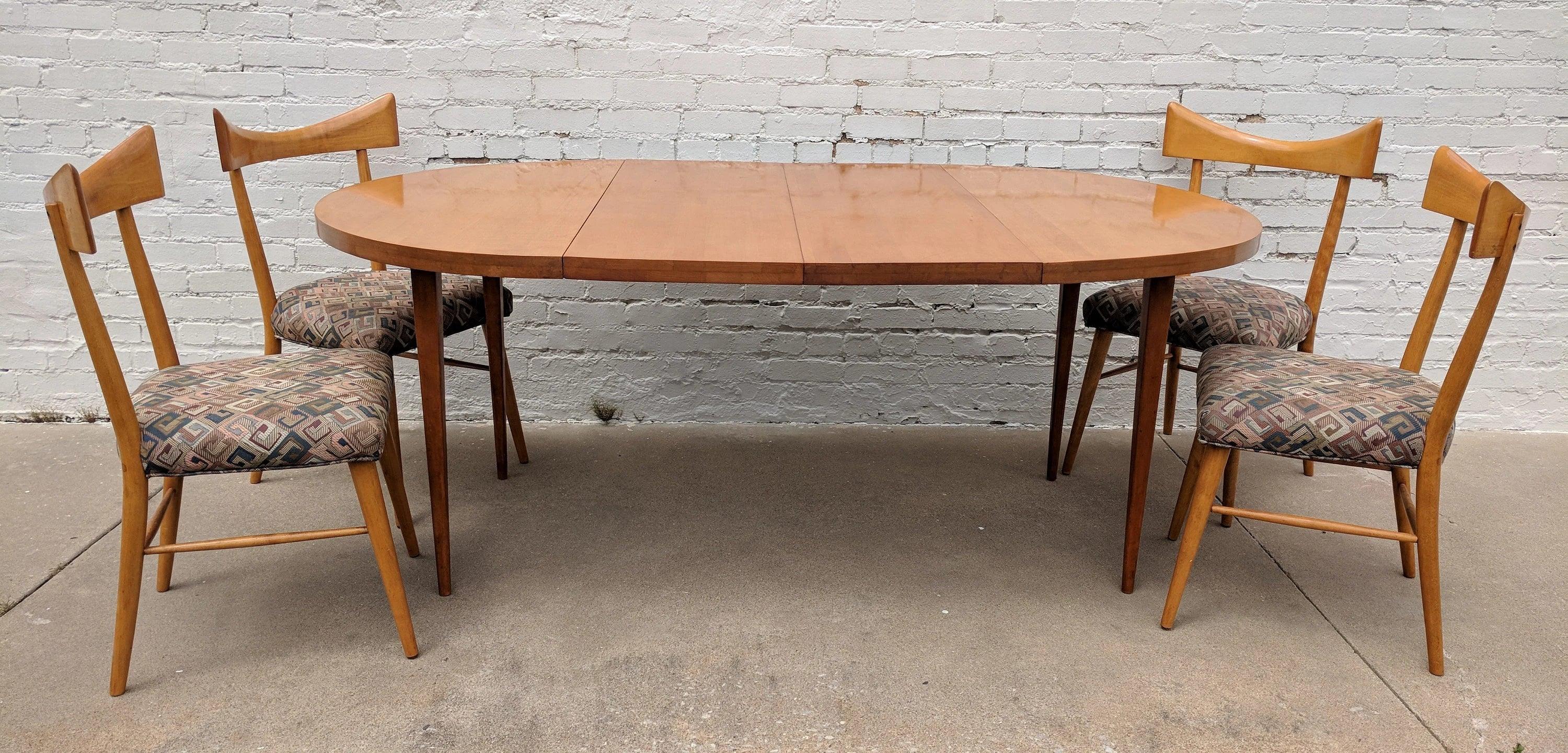Mid Century Modern Paul McCobb Table and Bowtie Chairs
