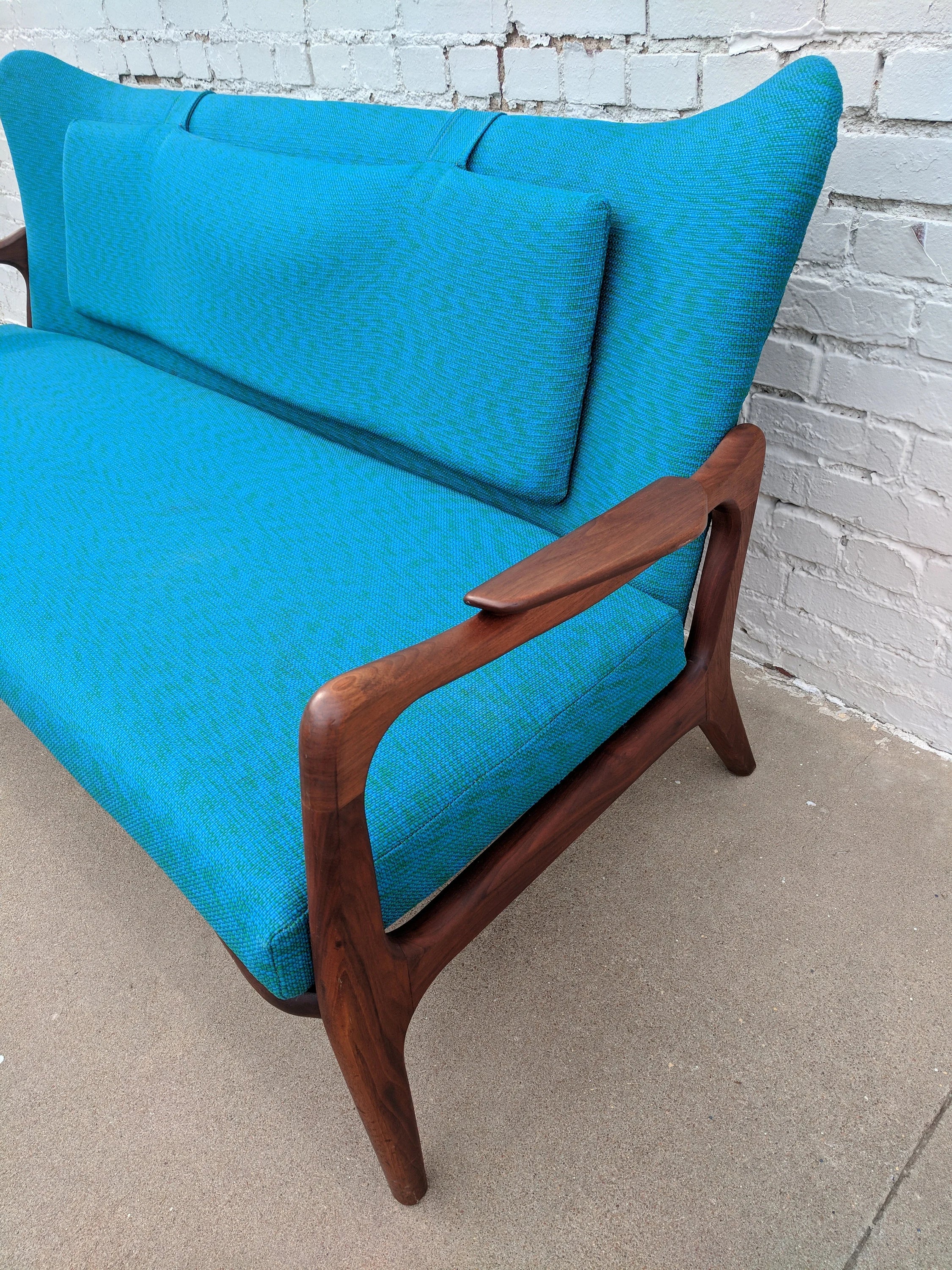 Mid Century Modern Adrian Pearsall Sculptura Sofa Loveseat