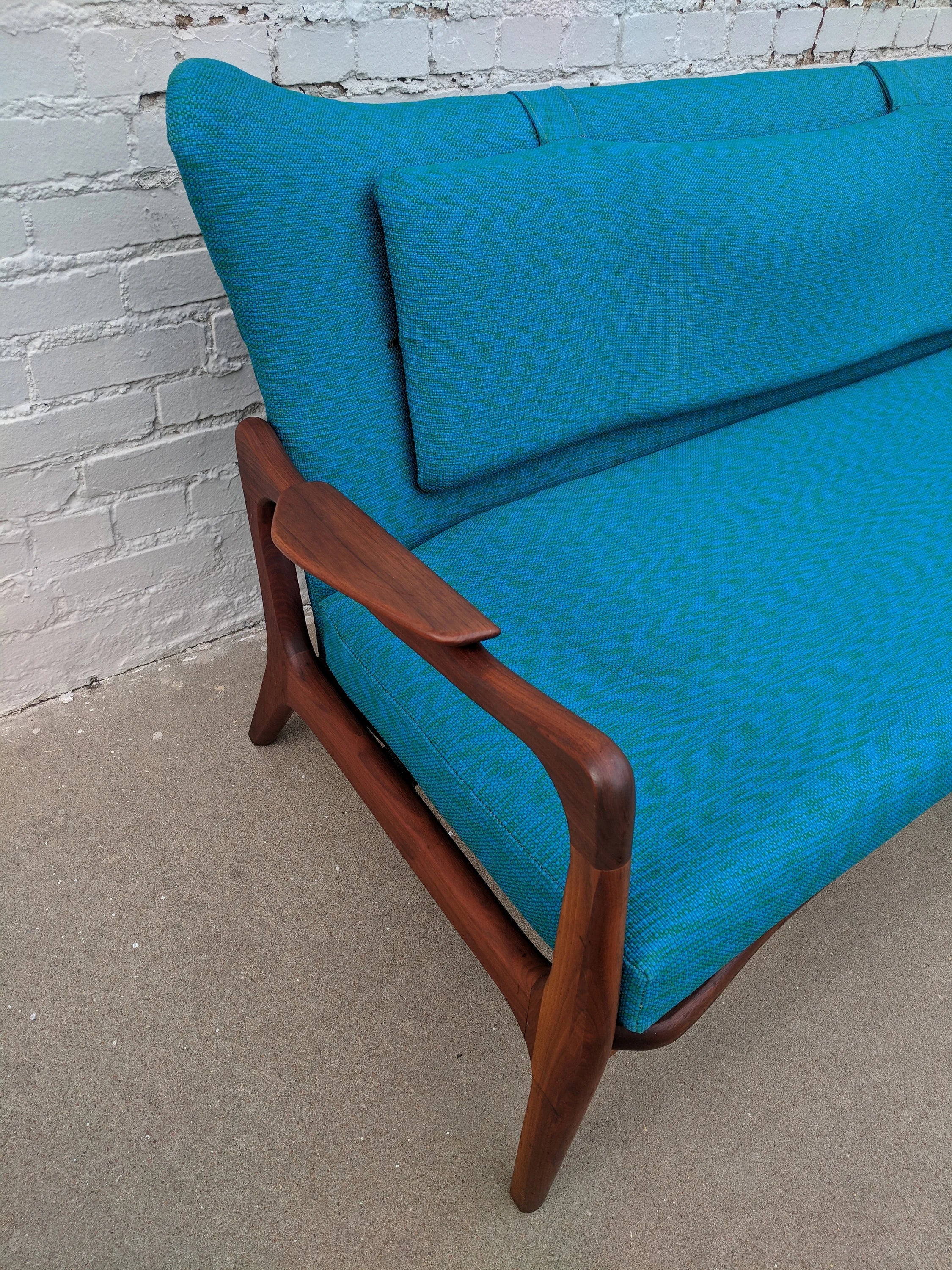 Mid Century Modern Adrian Pearsall Sculptura Sofa Loveseat