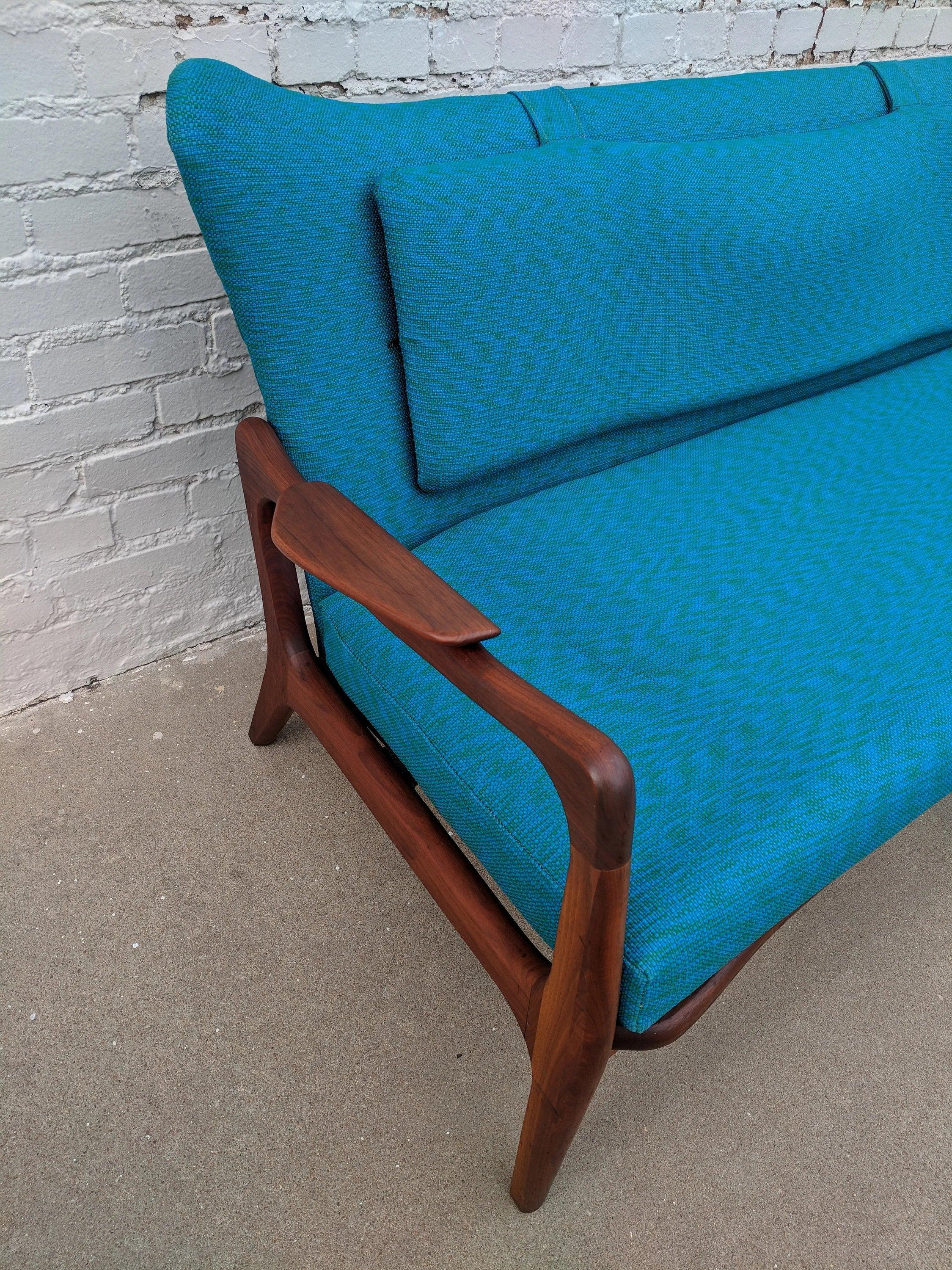Mid Century Modern Adrian Pearsall Sculptura Sofa Loveseat