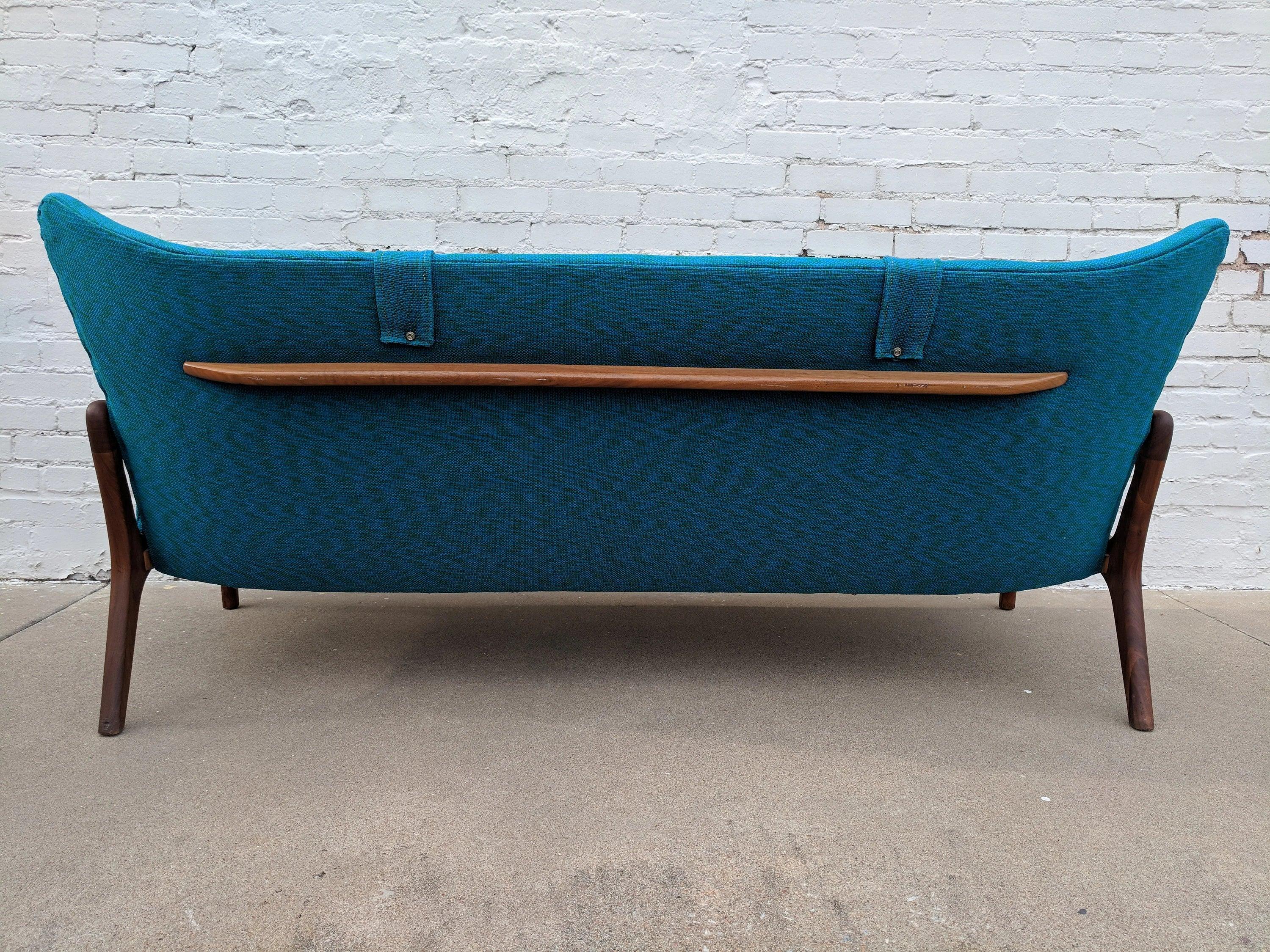 Mid Century Modern Adrian Pearsall Sculptura Sofa Loveseat