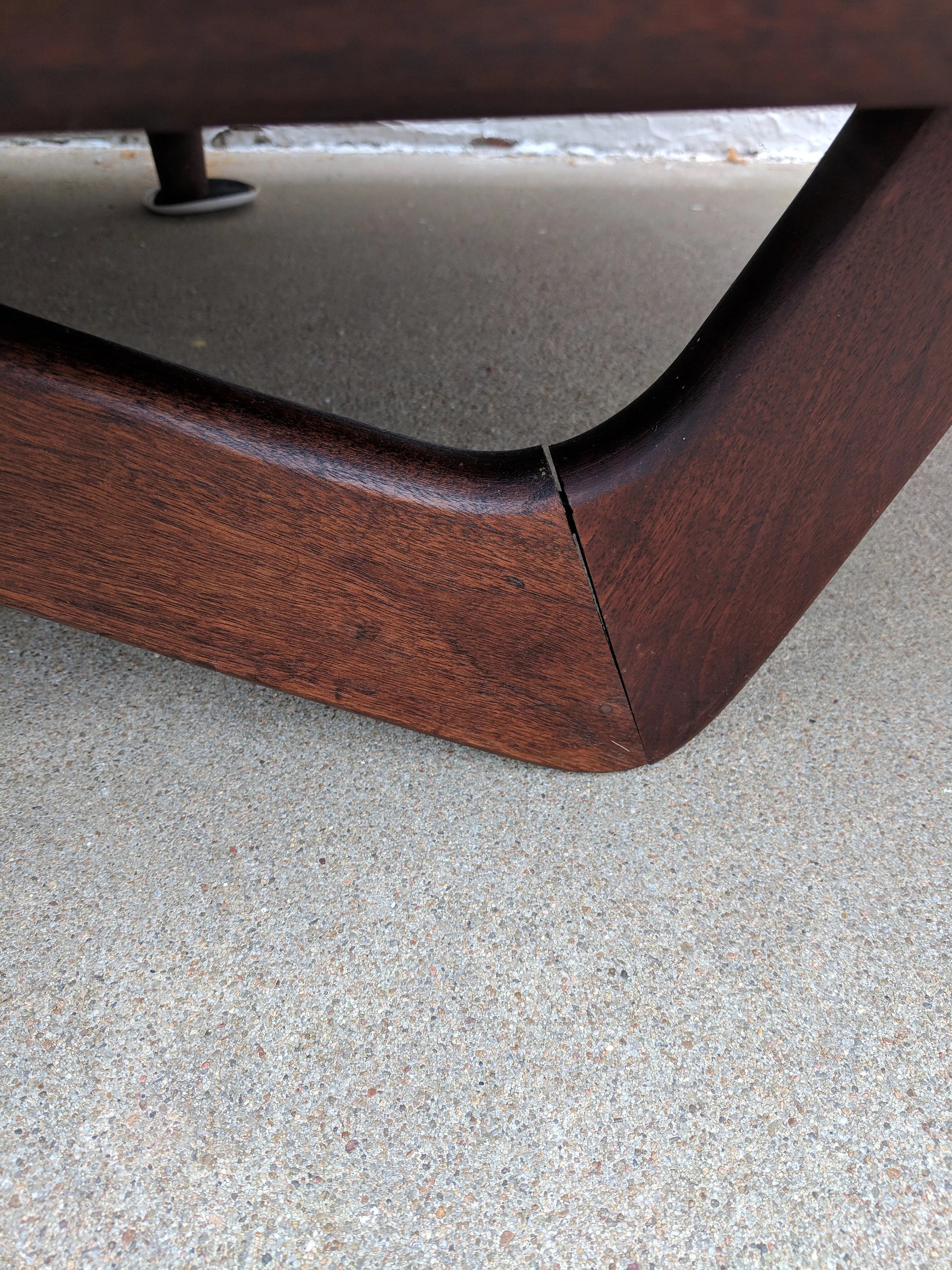 Mid Century Modern Adrian Pearsall Tavertine Side Table Boomerang Leg Sofa