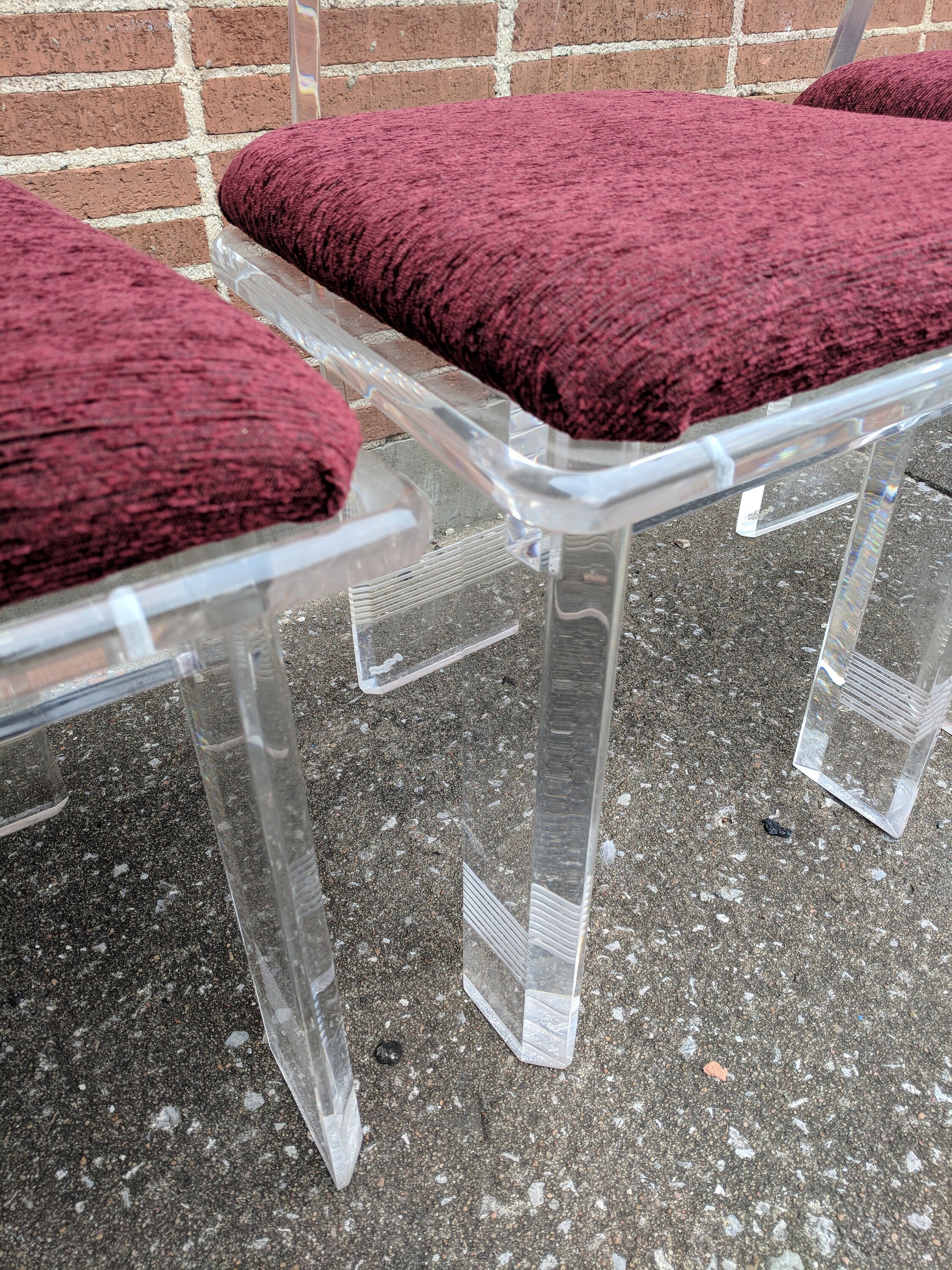 Mid Century Modern Acrylicore Lucite Dining Chairs